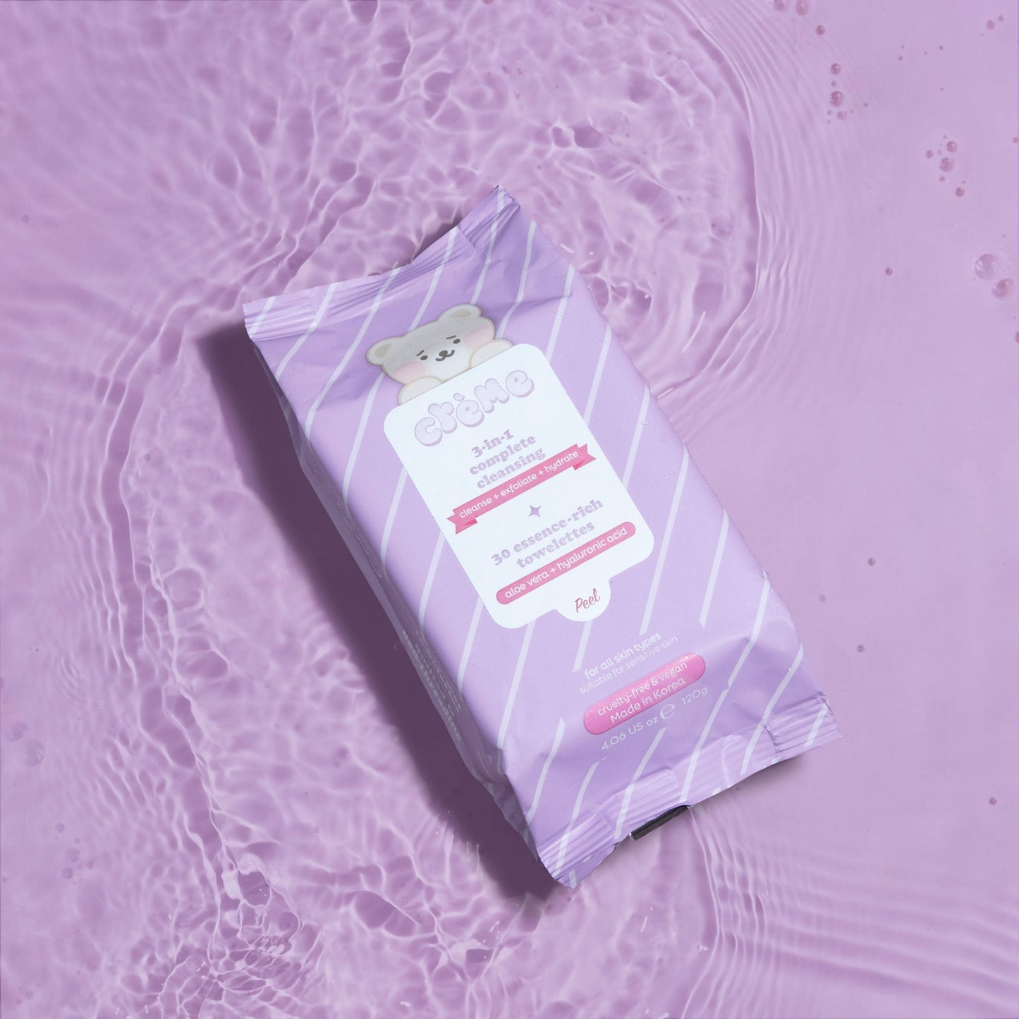 Boba Bears 3-In-1 Complete Cleansing Towelettes (2 Packs of 30) The Crème Shop