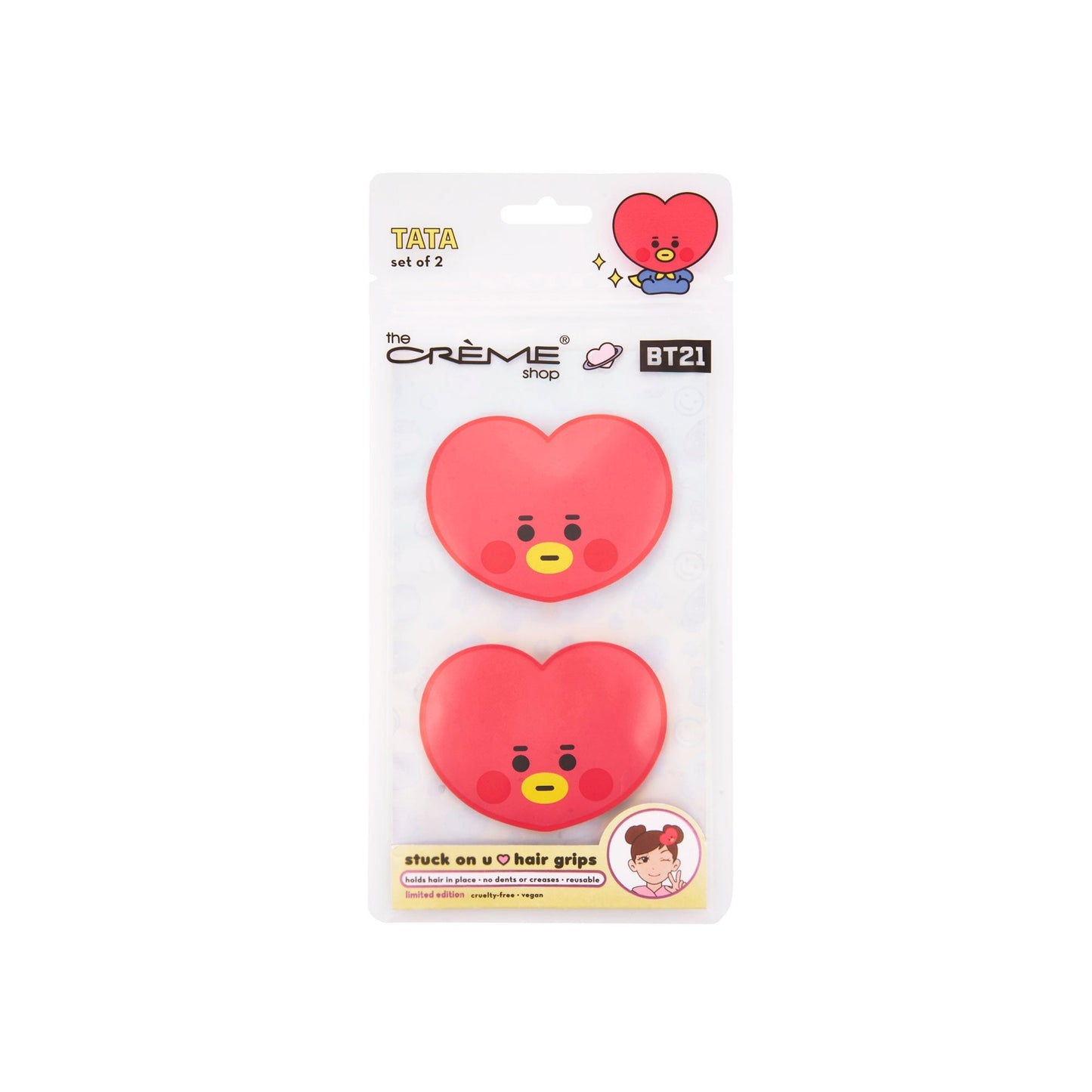 BT21: Stuck On U Hair Grips - TATA The Crème Shop