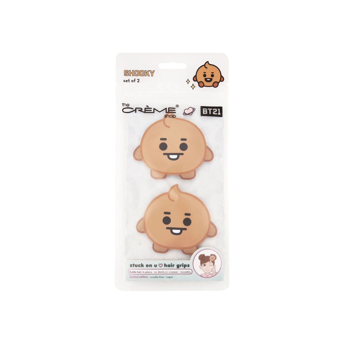BT21: Stuck On U Hair Grips - SHOOKY The Crème Shop