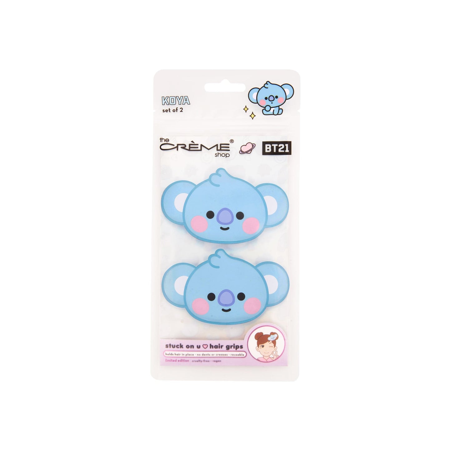 BT21 Stuck On U Hair Grips - KOYA The Crème Shop