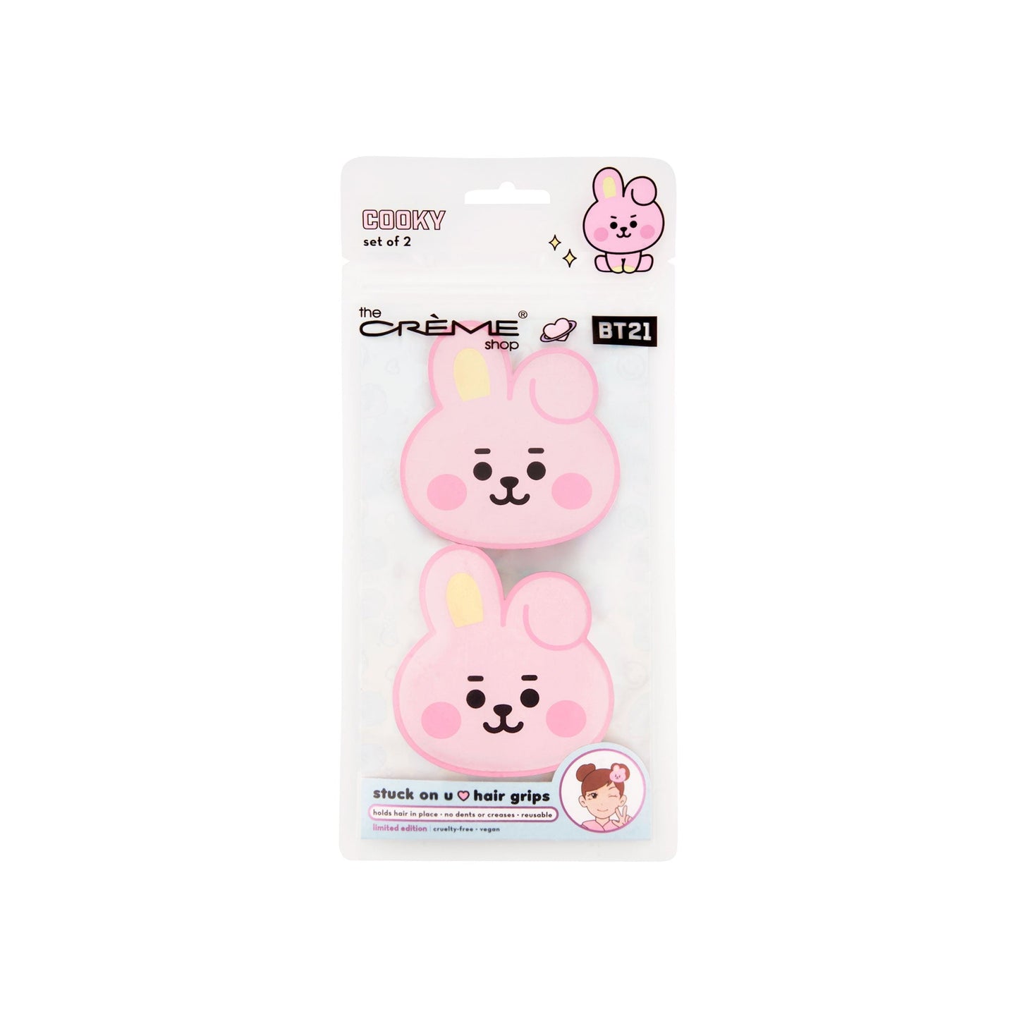 BT21 Stuck On U Hair Grips - COOKY The Crème Shop