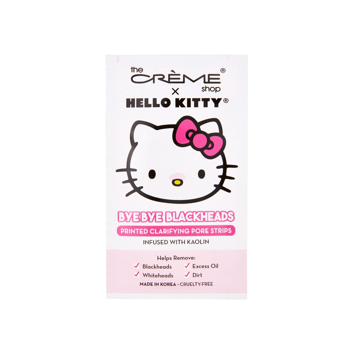 Hello Kitty Bye Bye Blackheads Nose Pore Strips (Set of 6) Blackheads Removers The Crème Shop x Sanrio