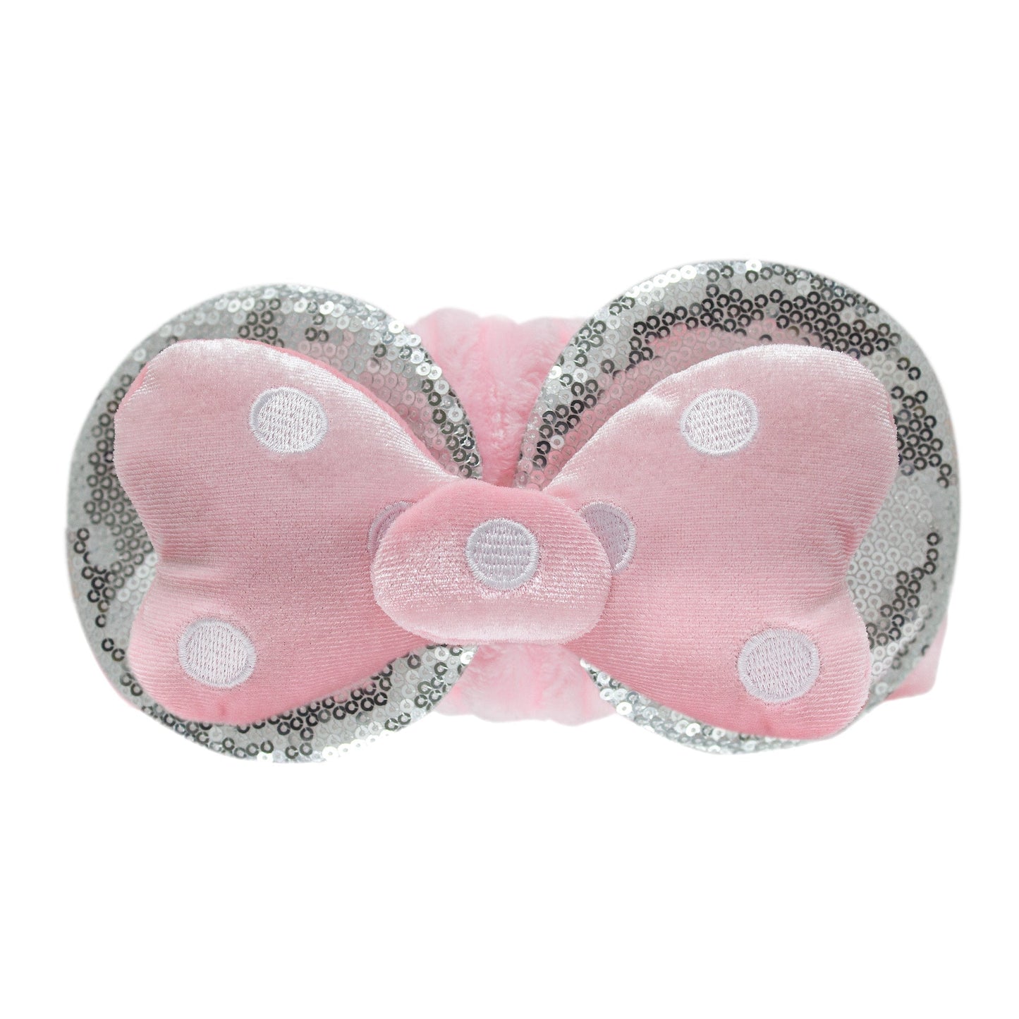 Disney: Minnie 3D Teddy Headyband™ in "Twinkle Pink" Headbands The Crème Shop x Disney