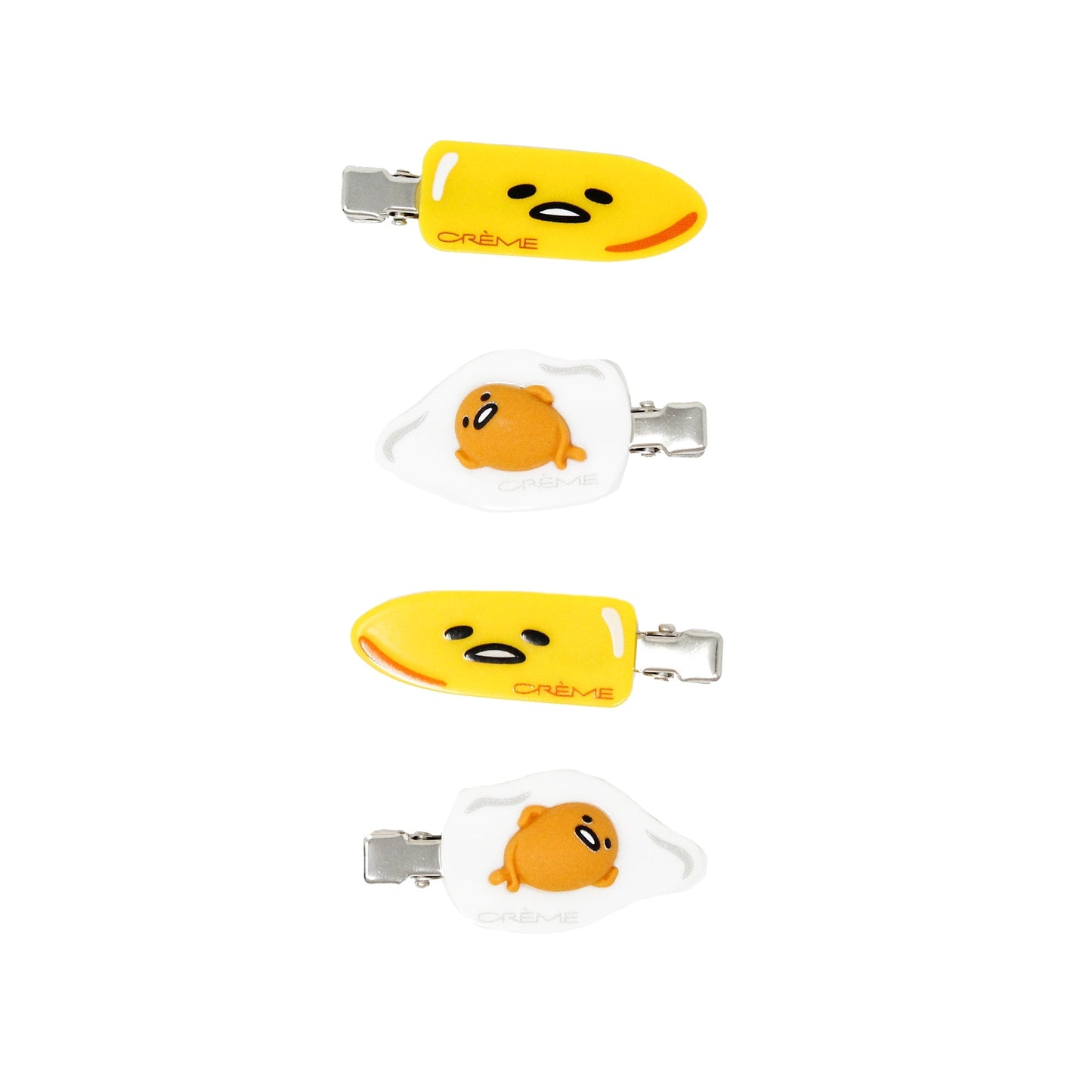 Gude Vibes Gudetama Hair Clips (Set of 4) The Crème Shop x Sanrio