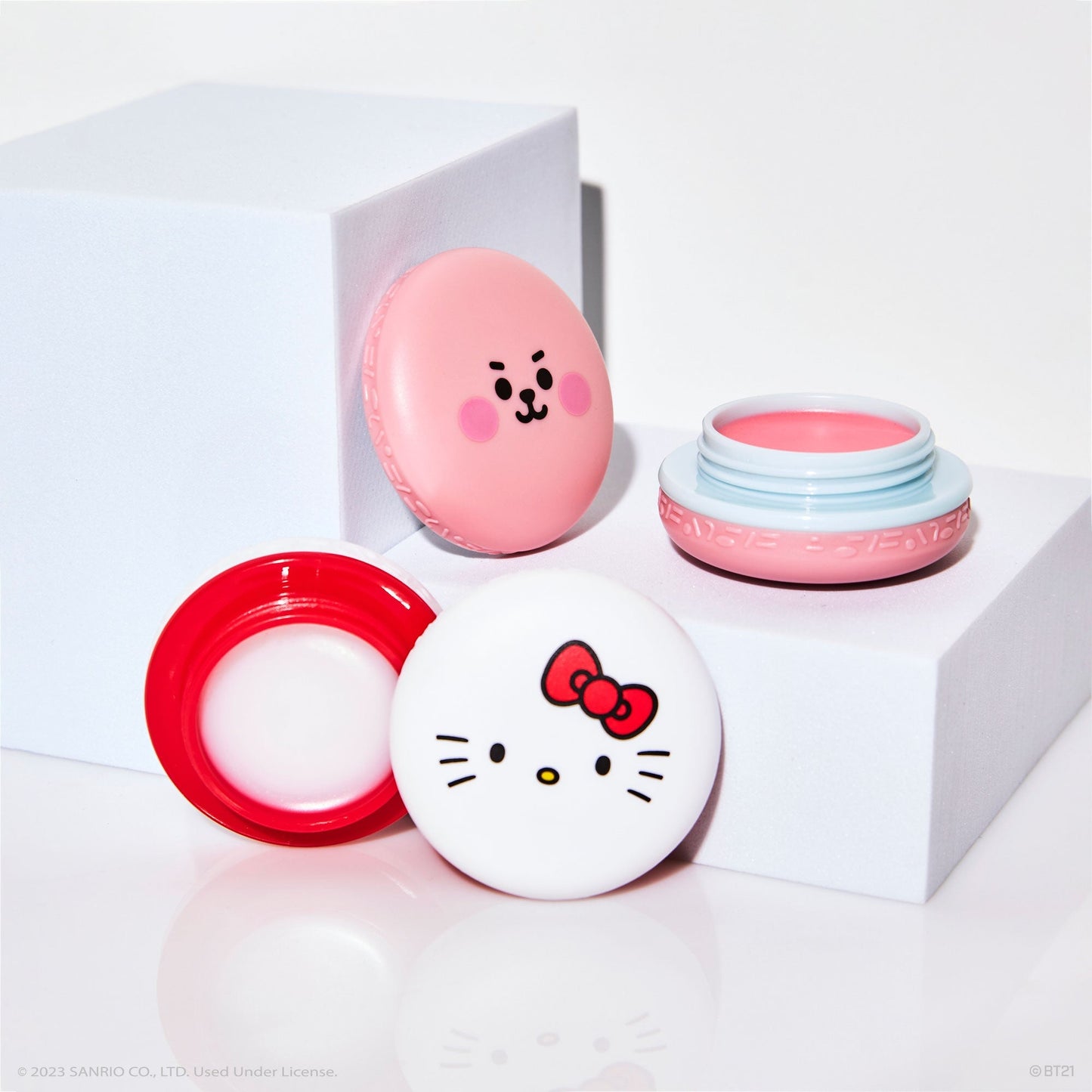 Hello Kitty & BT21 COOKY Moisturizing Macaron Lip Balm Duo Lip Balms The Crème Shop x Hello Kitty x BT21