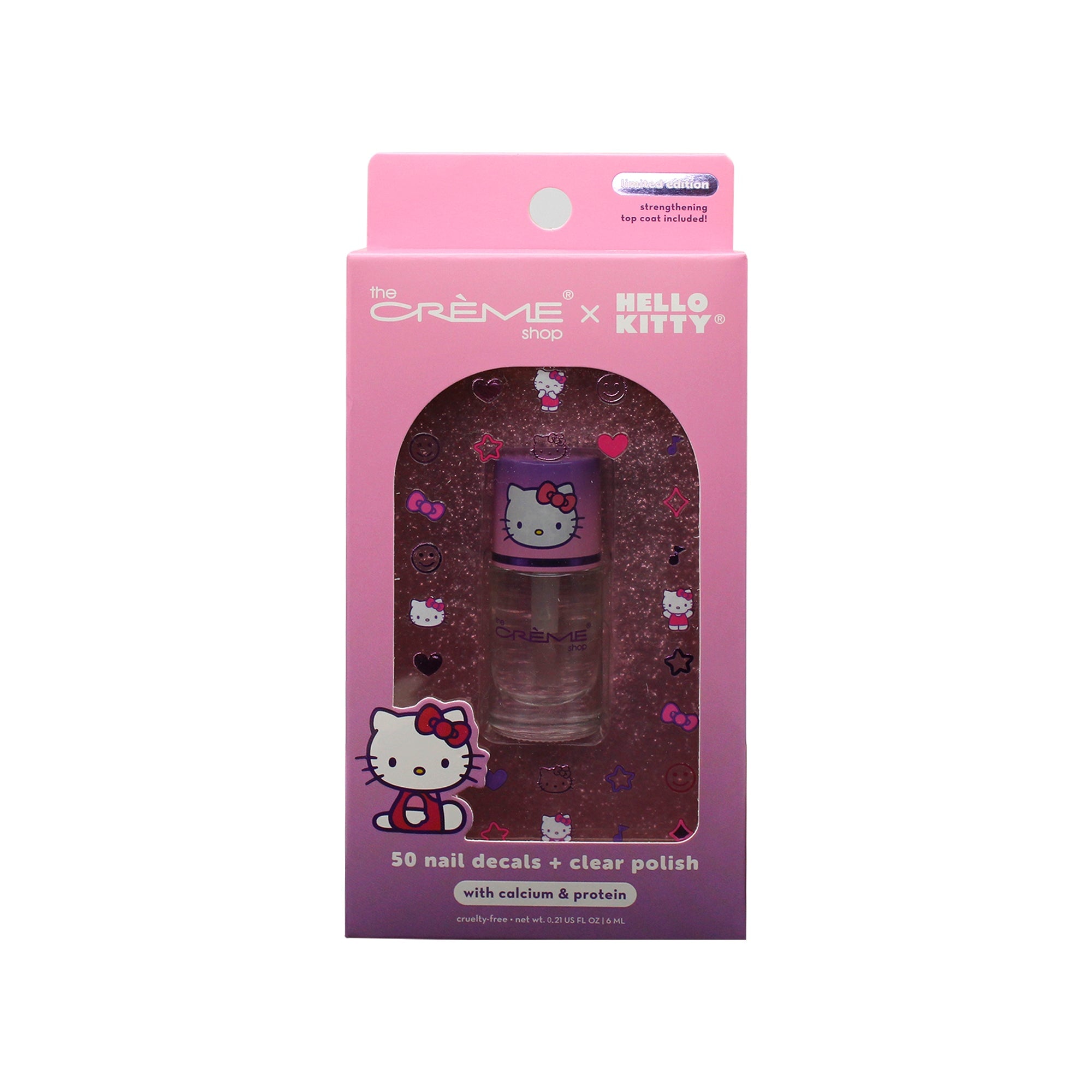 The Crème Shop x Hello Kitty(Purple) 50 Nail Decals + Clear Polish Nail Decals The Crème Shop x Sanrio 