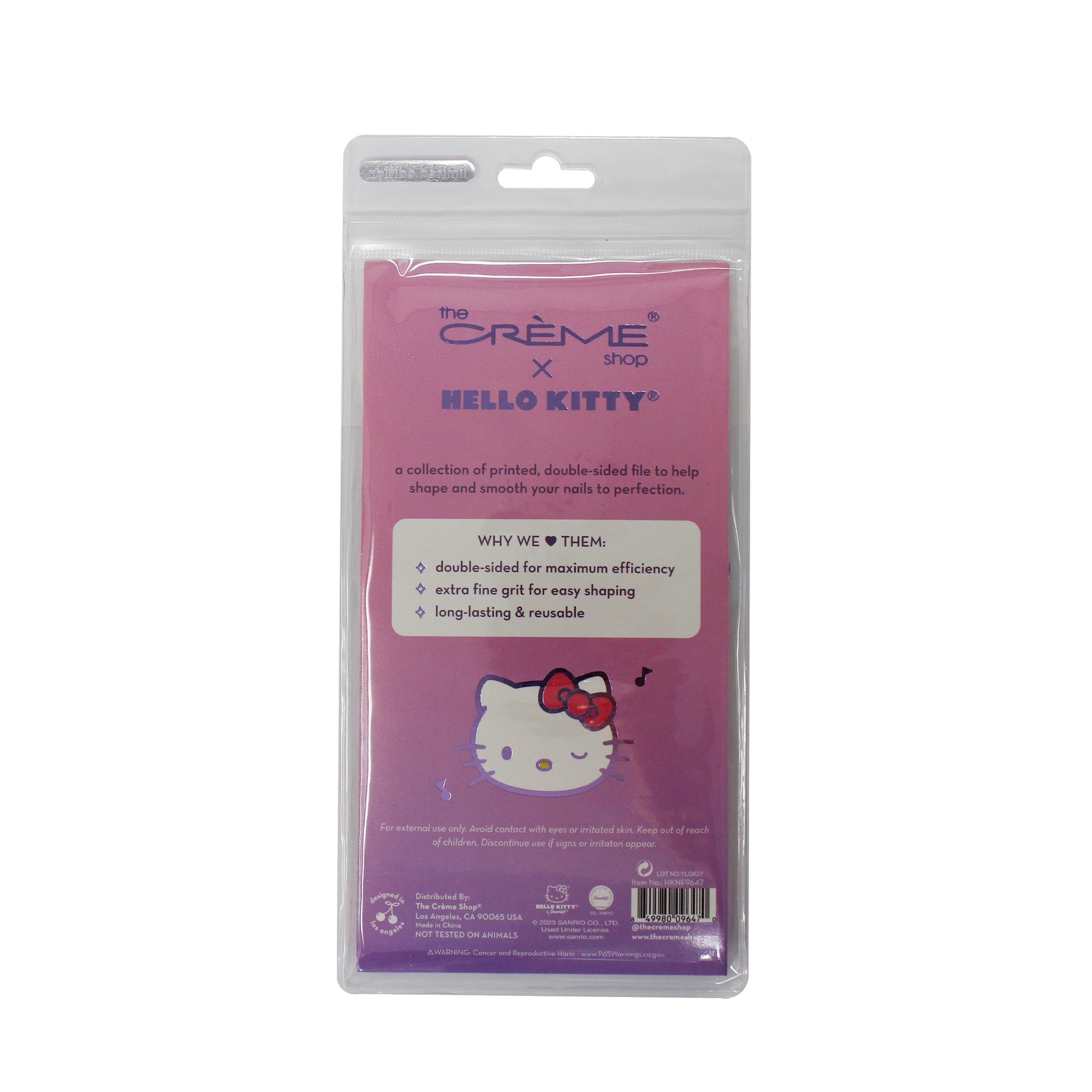 The Crème Shop x Hello Kitty(Purple) Smooth Perfection Nail Files Nail Files The Crème Shop x Sanrio 