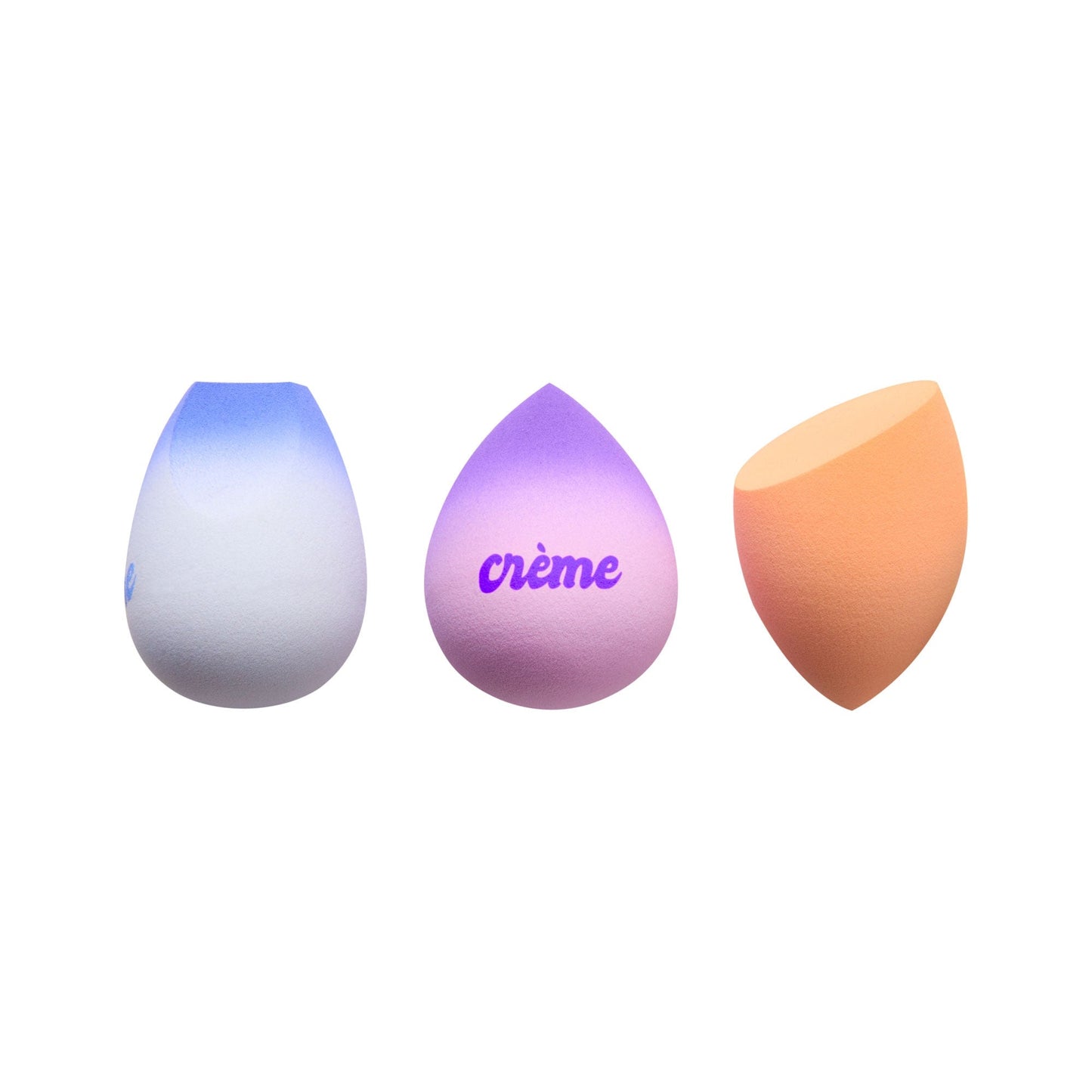 Next Gen Makeup Blender Trio (Purple & Peach) Blending Sponges The Crème Shop, $15