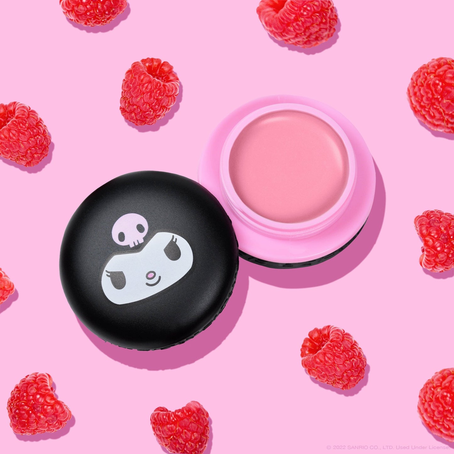 The Crème Shop x Kuromi Macaron Lip Balm - Raspberry Cream Puff Lip Balms The Crème Shop x Sanrio