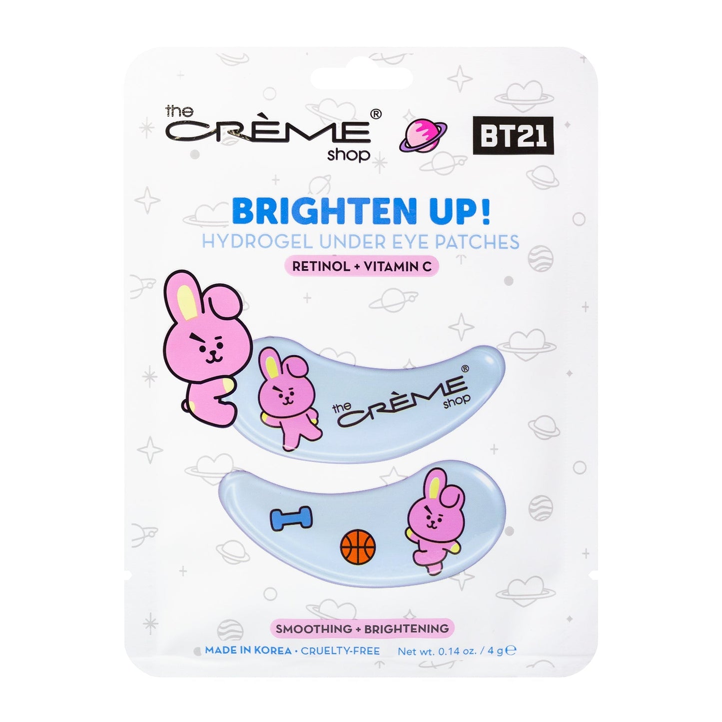 BT21 Hydrogel Under Eye Patch Set of 3 - $13.50 Value Under Eye Patches The Crème Shop x BT21