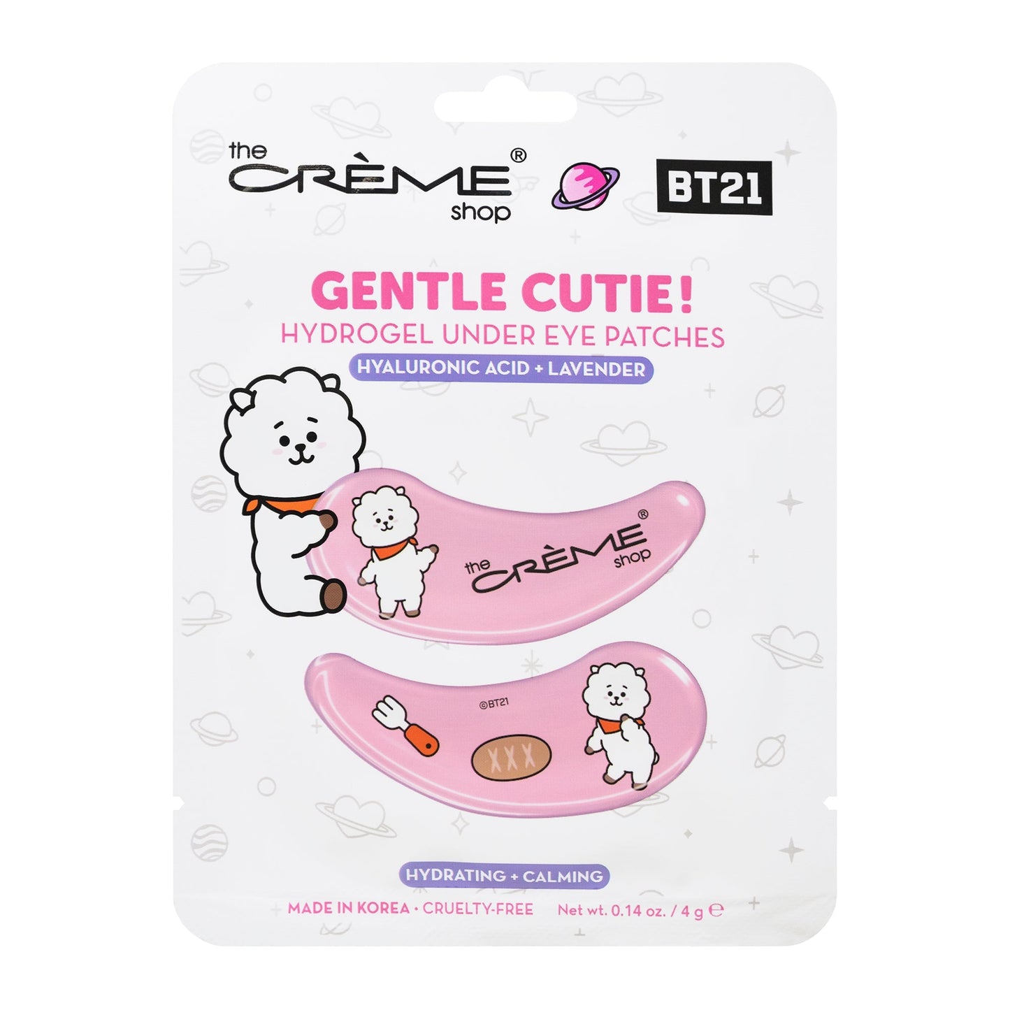 BT21 Hydrogel Under Eye Patch Set of 4 - $18 Value Under Eye Patches The Crème Shop x BT21