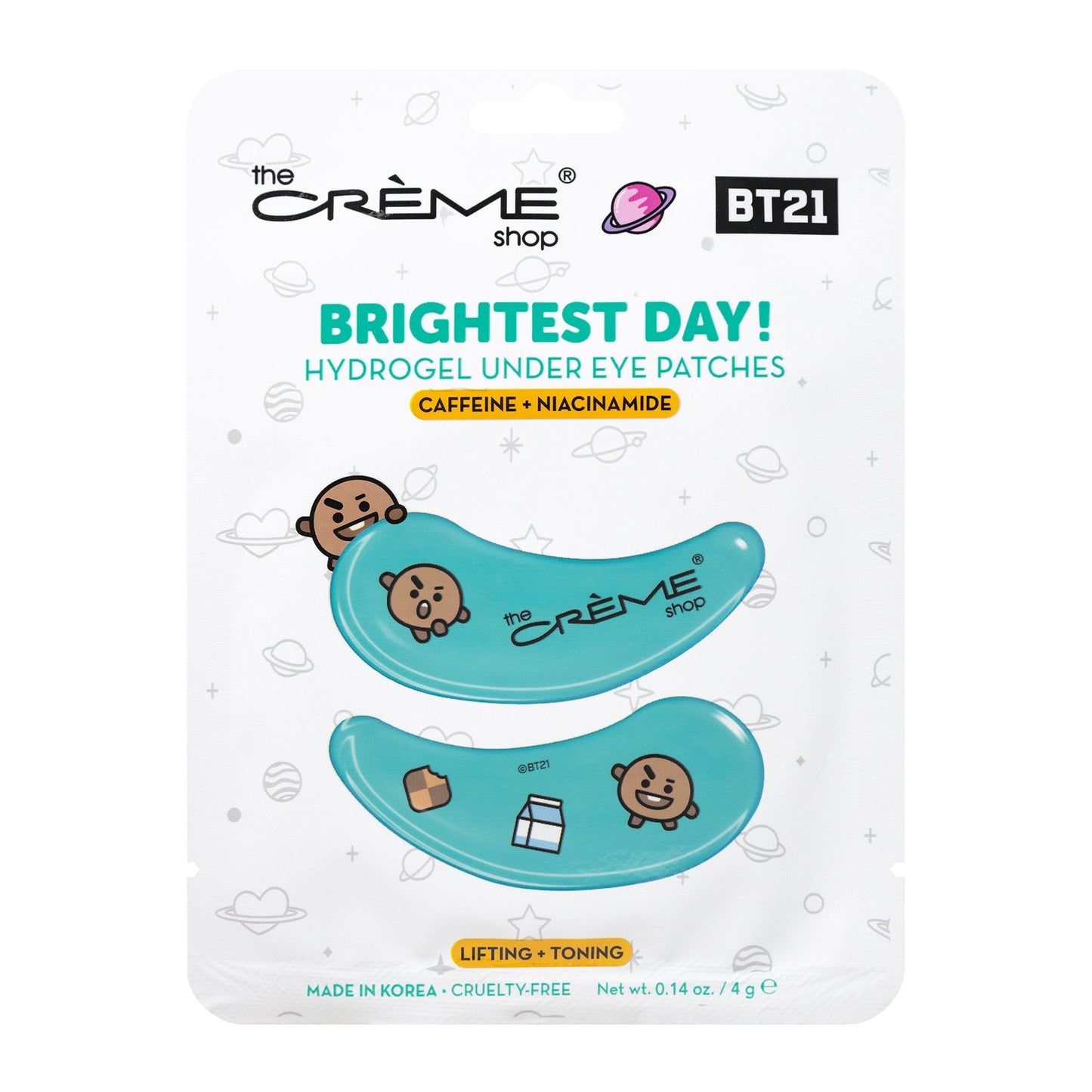 BT21 Hydrogel Under Eye Patch Set of 3 - $13.50 Value Under Eye Patches The Crème Shop x BT21