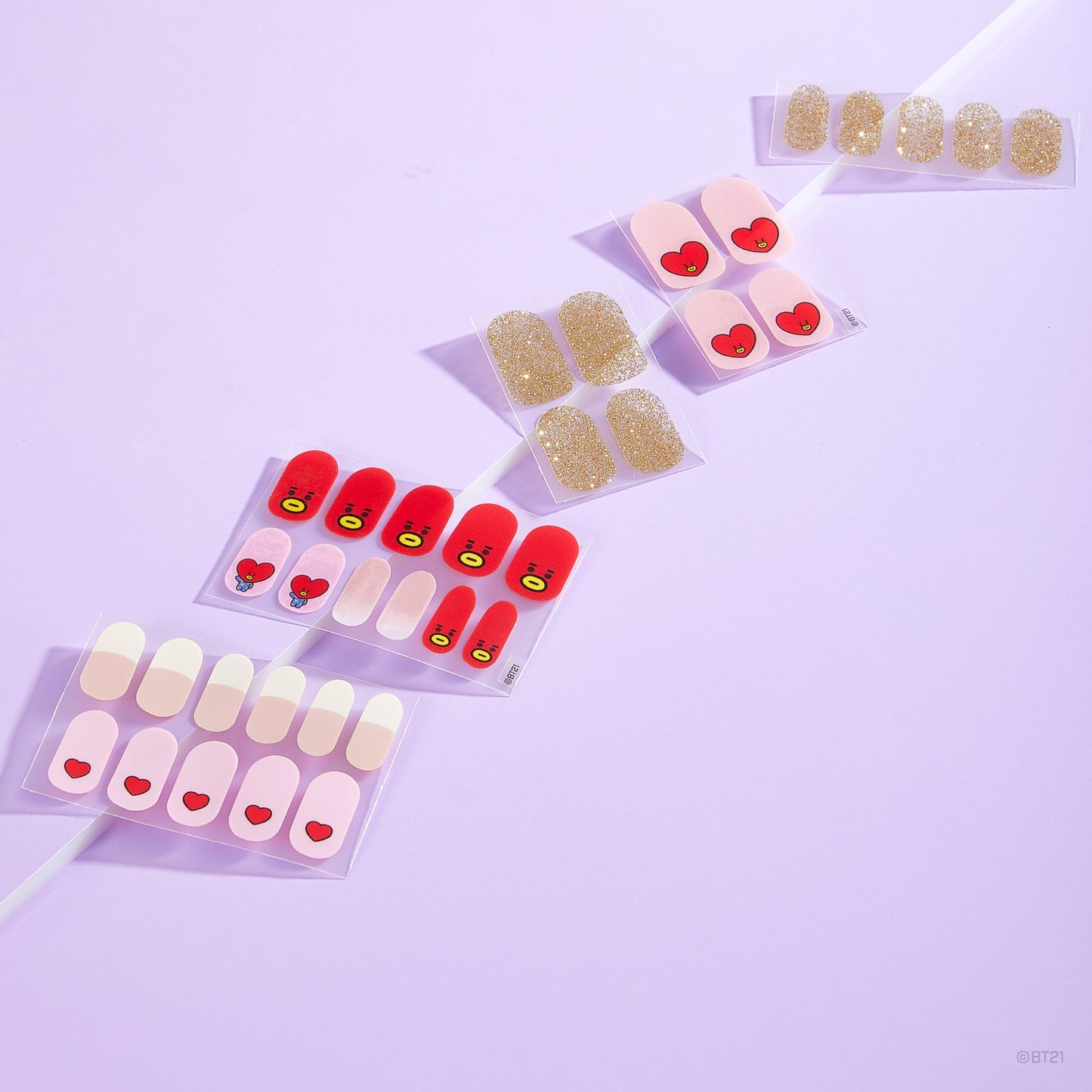 The Crème Shop | BT21: TATA Galactic Love Gel Nail Strips (Set of 35) Nail Strips The Crème Shop x BT21