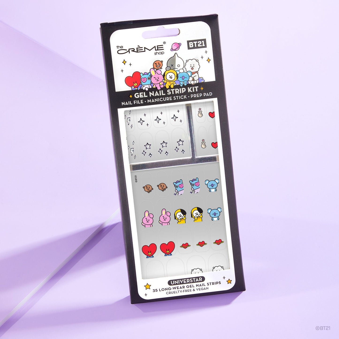 The Crème Shop | BT21: Universtar Gel Nail Strips (Set of 35) Nail Strips The Crème Shop x BT21
