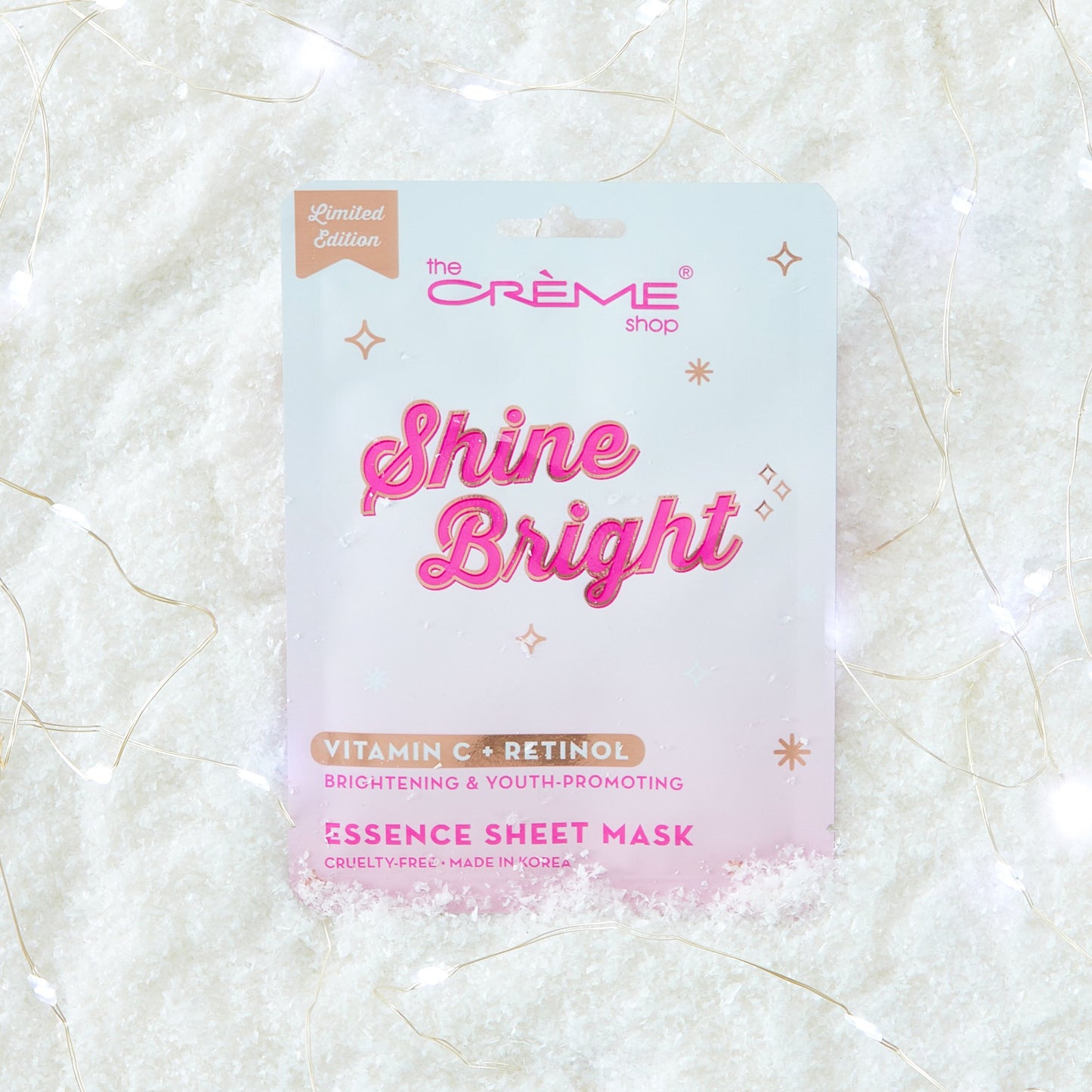 Shine Bright Essence Sheet Mask | Brightening & Acne-Fighting (Set of 5) Holiday Sheet Masks - The Crème Shop