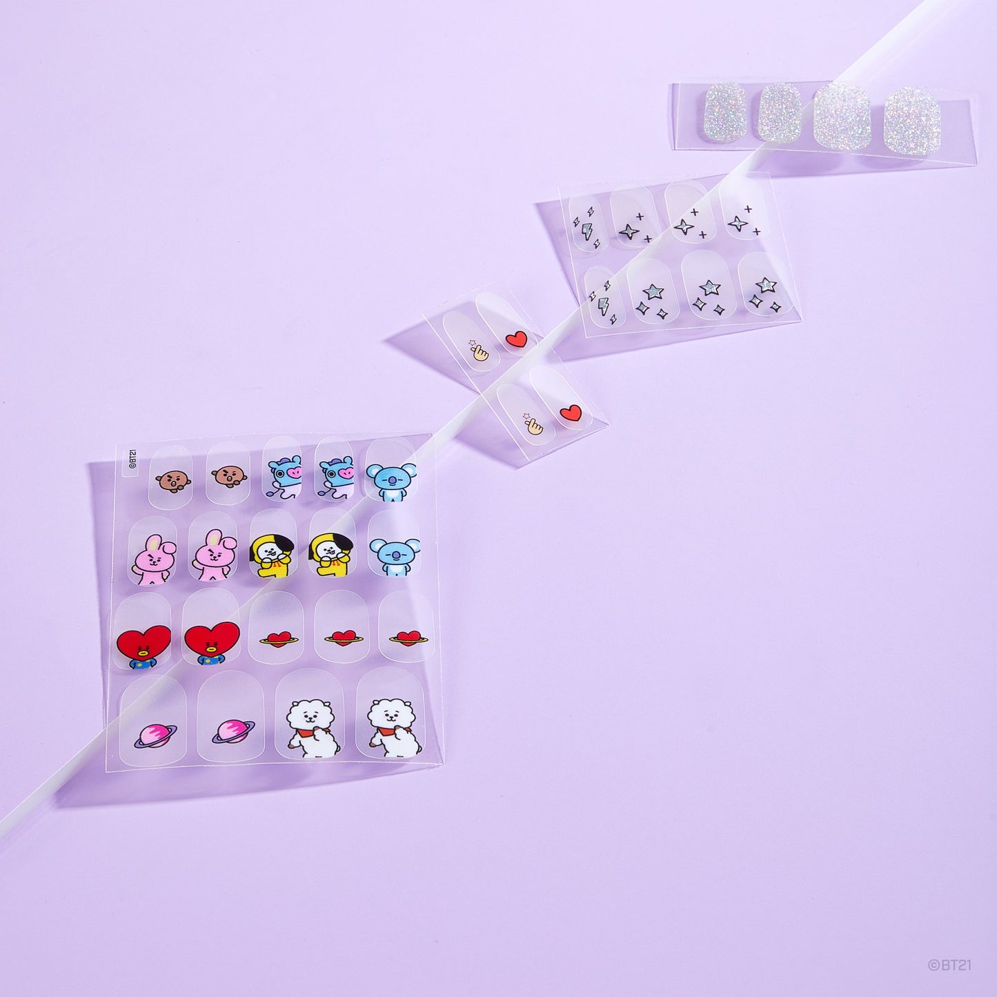 The Crème Shop | BT21: Universtar Gel Nail Strips (Set of 35) Nail Strips The Crème Shop x BT21