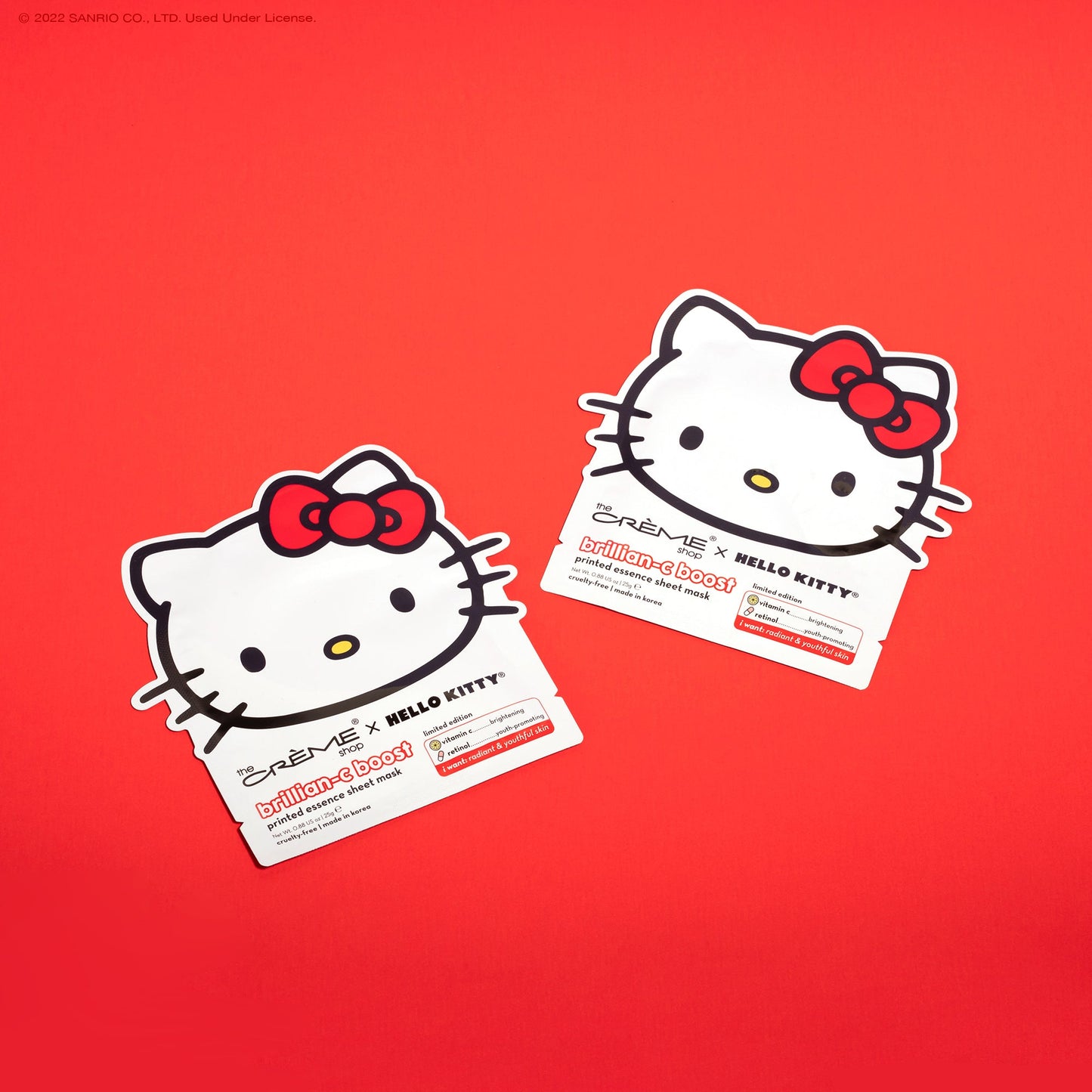 The Crème Shop x Hello Kitty Brillian-C Boost Printed Essence Sheet Mask Sheet Masks The Crème Shop x Sanrio