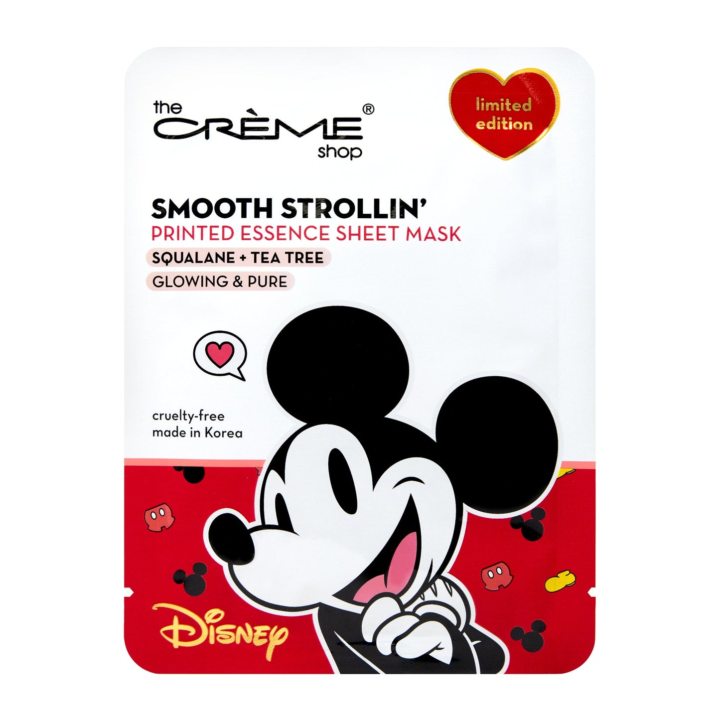 The Crème Shop | Disney: Mickey’s Smooth Strollin’ Printed Essence Sheet Mask Sheet masks The Crème Shop x Disney