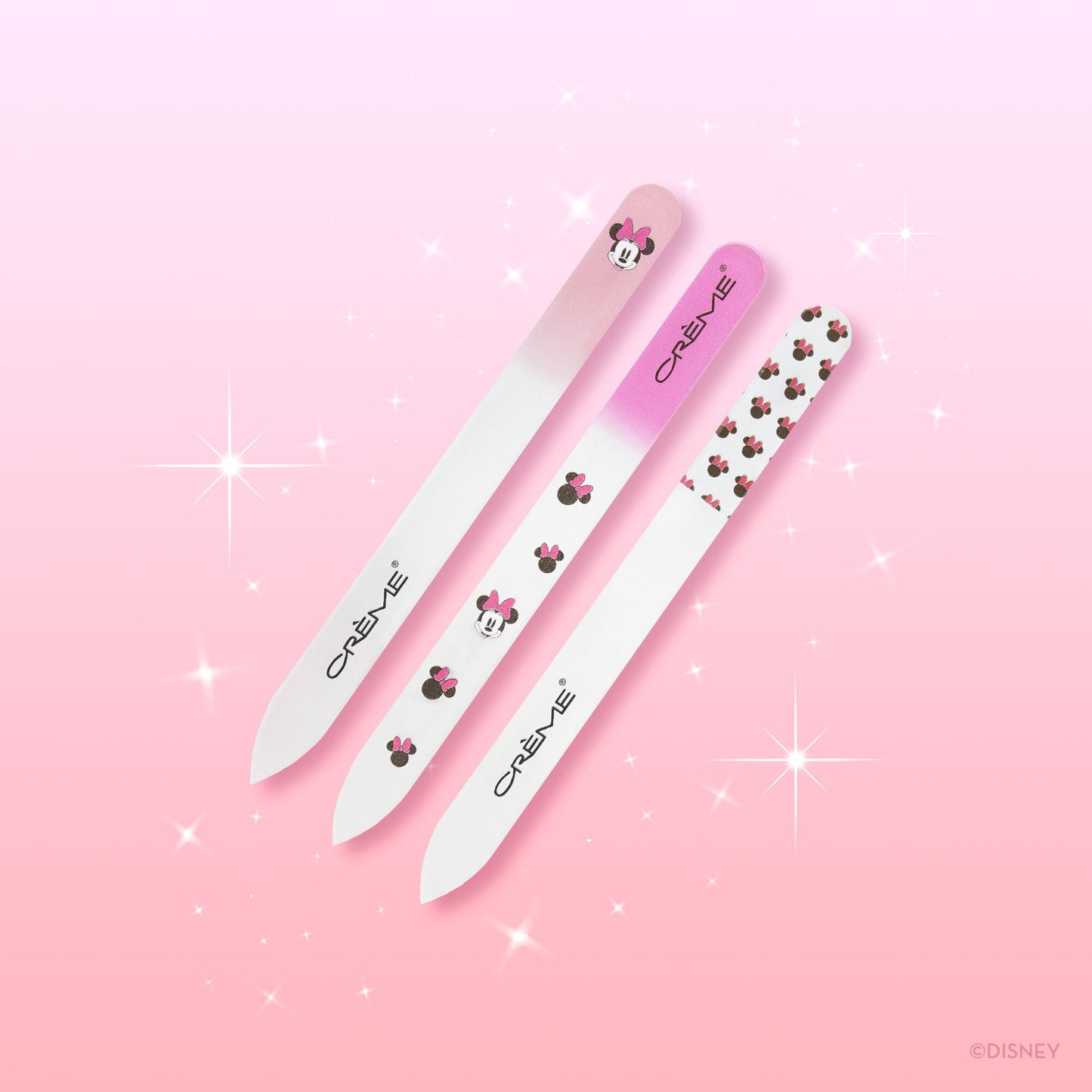 Minnie Mouse Crystal Nail File Set of 3 Nail Files The Crème Shop x Disney