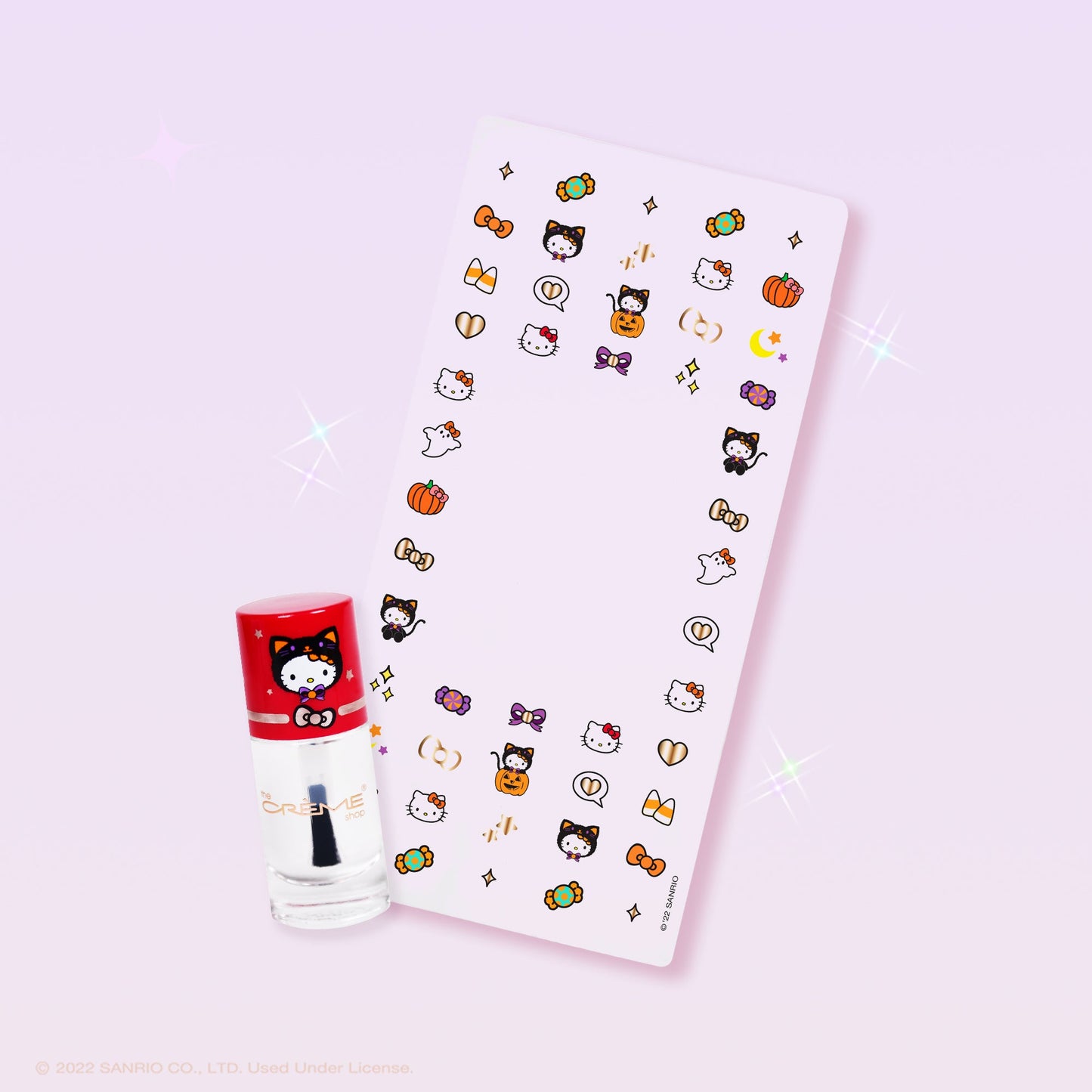 The Crème Shop x Hello Kitty Fall Nail Decals + Clear Polish Set Nail Decals The Crème Shop x Sanrio