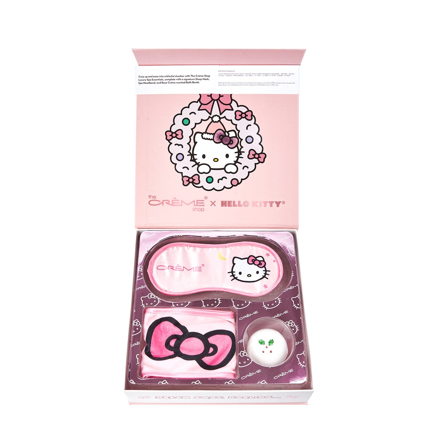 Hello Kitty Cozy Slumber Holiday Spa Set - Limited Edition Spa Set - The Crème Shop x Sanrio