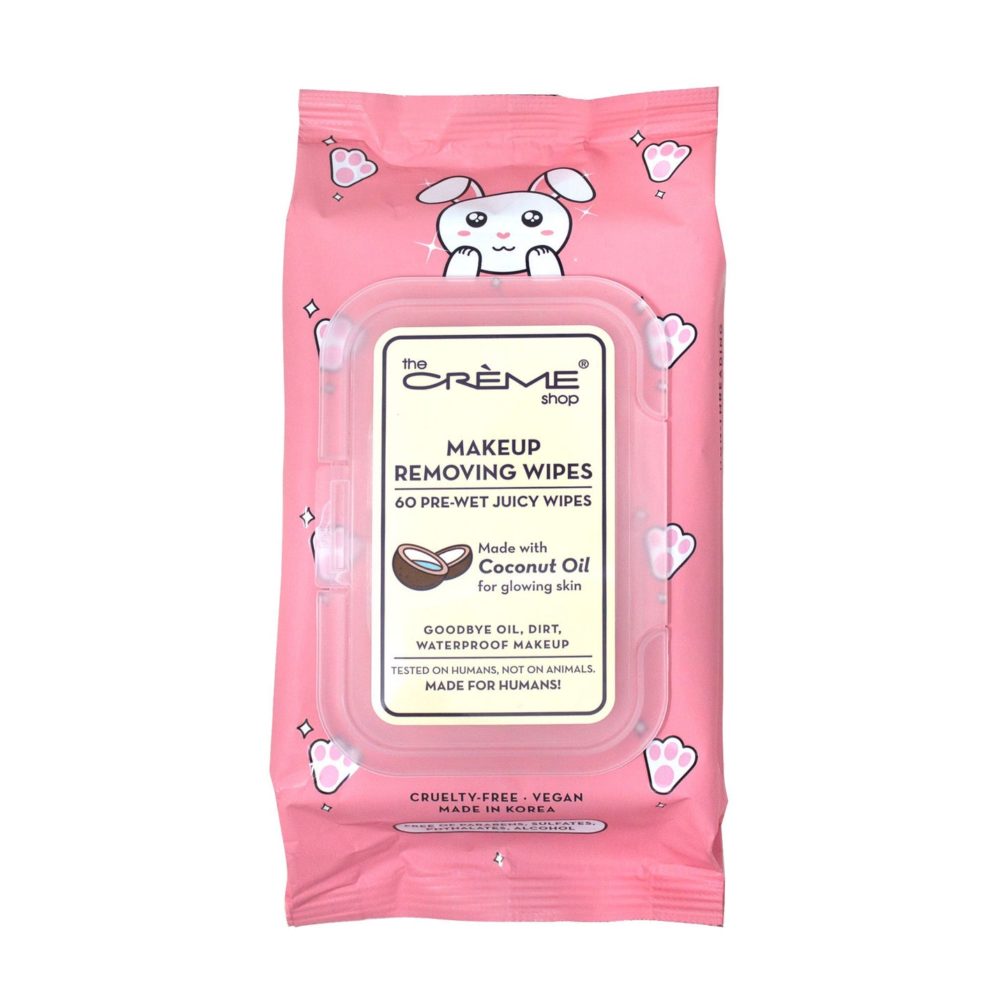 Juicy Makeup Removing Wipes | Nourishing Coconut Oil (Bunny) Towelettes The Crème Shop