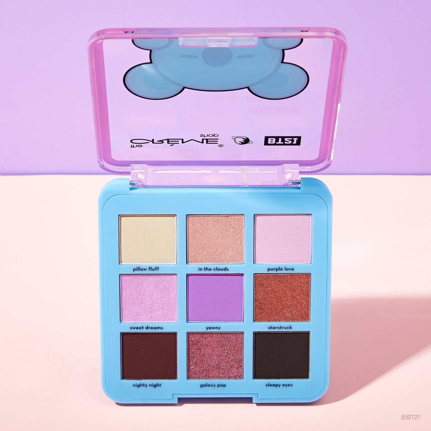 The Crème Shop | BT21: PURPLE LOVE Eyeshadow Palette - KOYA Eyeshadow Palette The Crème Shop x BT21