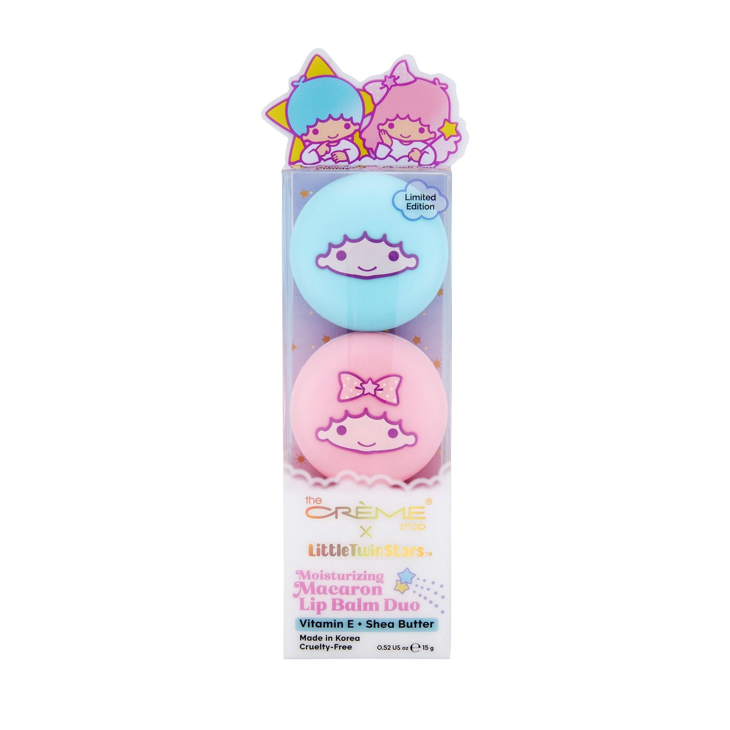 Little Twin Stars Moisturizing Macaron Lip Balm Duo Lip Balms The Crème Shop x Sanrio