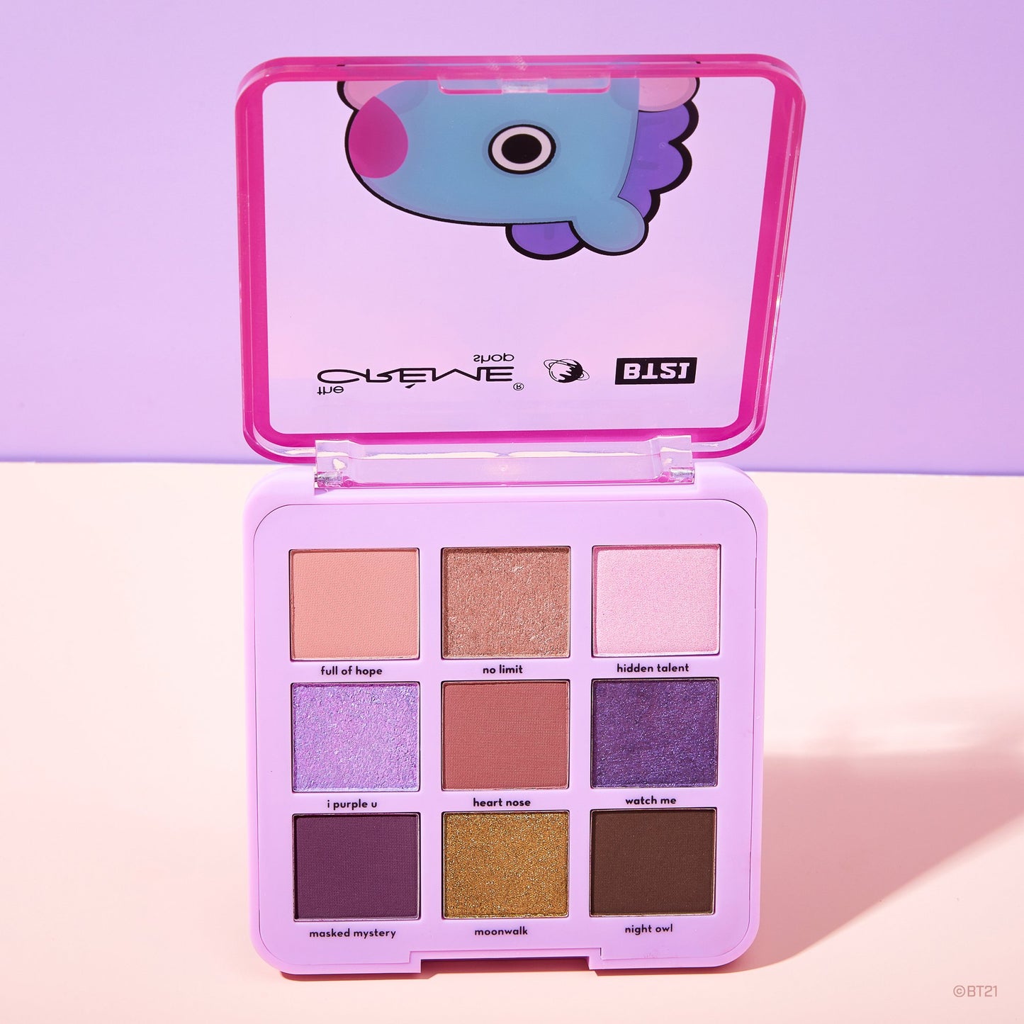 The Crème Shop | BT21: MAUVE WITH ME Eyeshadow Palette - MANG Eyeshadow Palette The Crème Shop x BT21