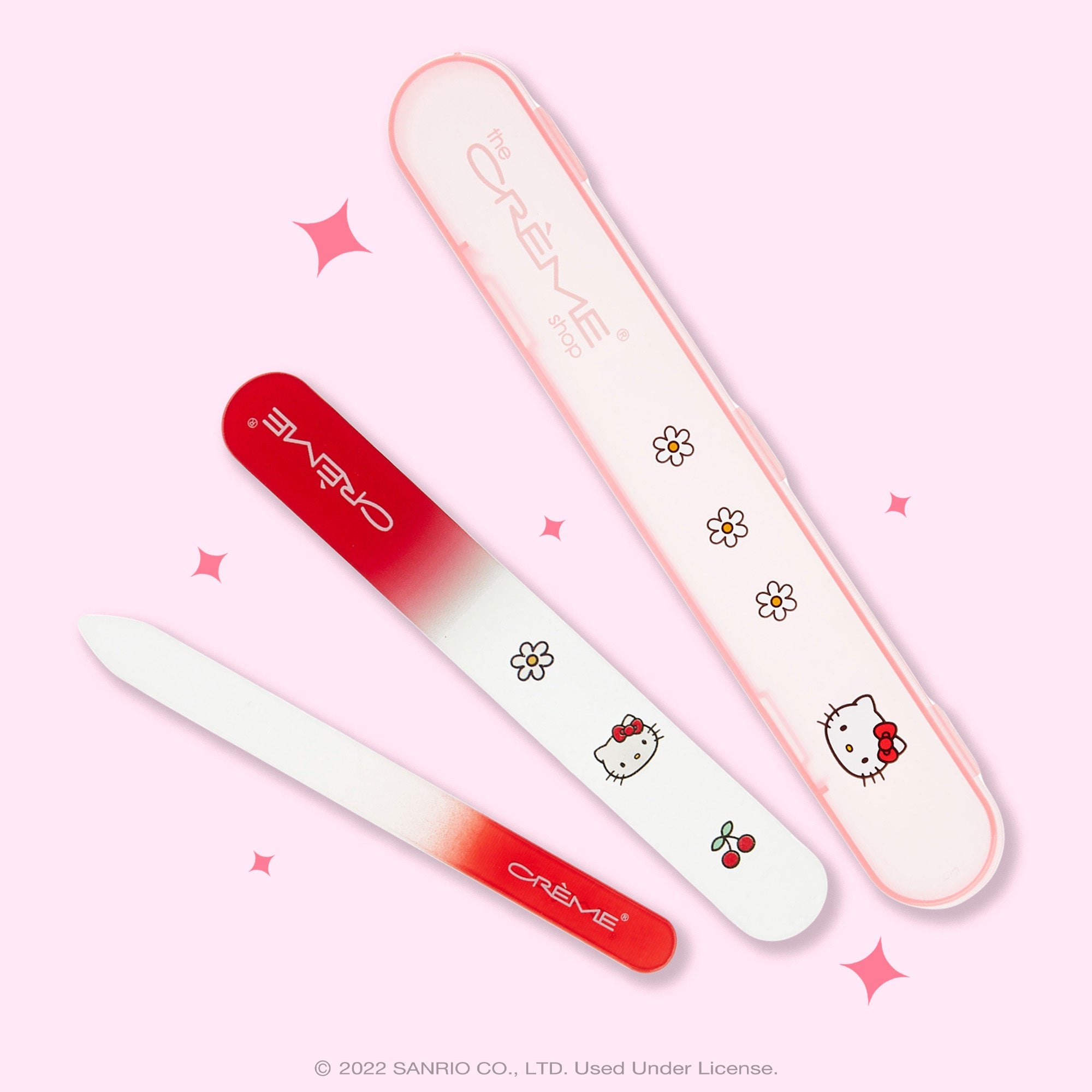The Crème Shop x Hello Kitty Premium Glass Nail File Set (Red)