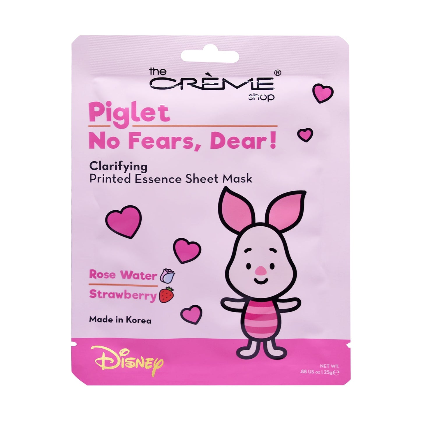 NO FEARS, DEAR! Piglet Printed Essence Sheet Mask Sheet Mask The Crème Shop x Disney