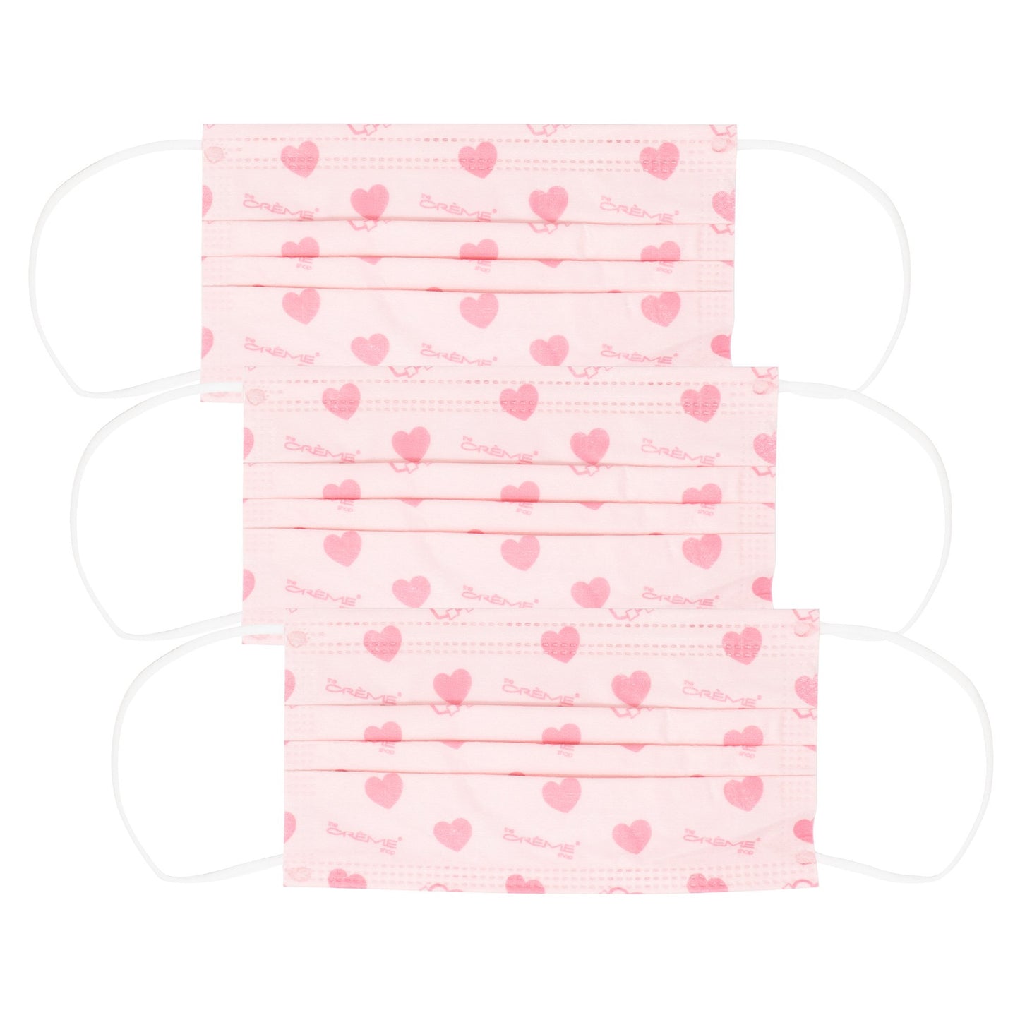 3-Ply Protective Face Mask - Heart's Content (Disposable) - The Crème Shop