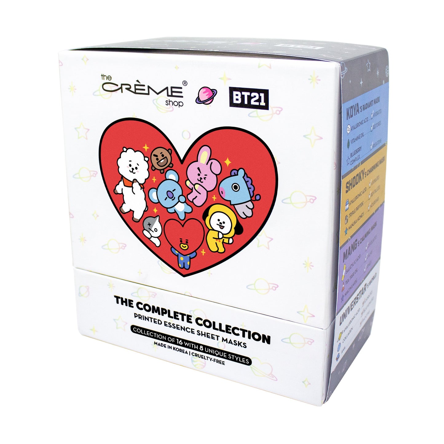 The Crème Shop | BT21: Complete Printed Essence Sheet Mask Collection ($64 Value) Bundles The Crème Shop x BT21