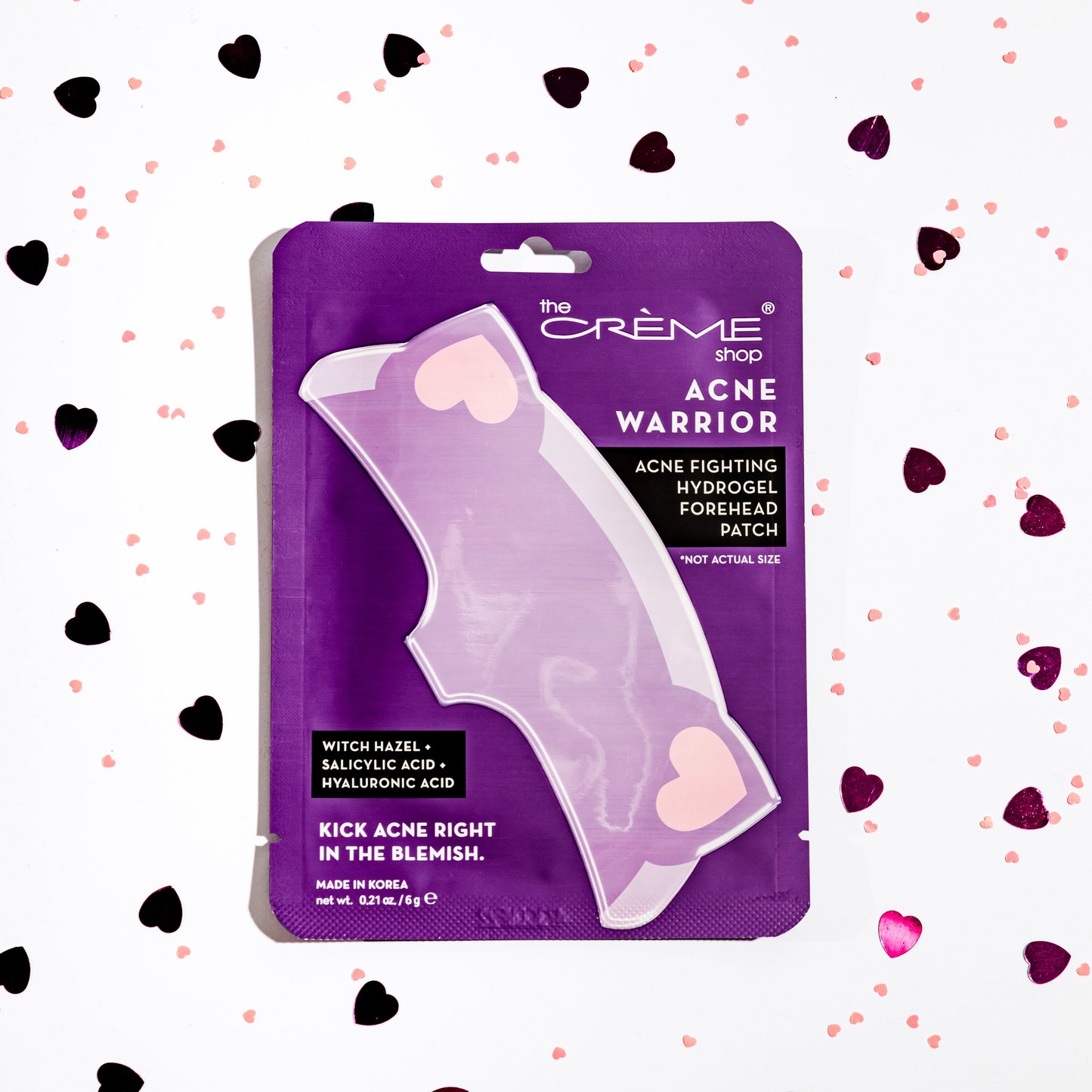 Acne Warrior - Acne Fighting Hydrogel Forehead Patch - Kick Acne Right in the Blemish Forehead Patches - The Crème Shop