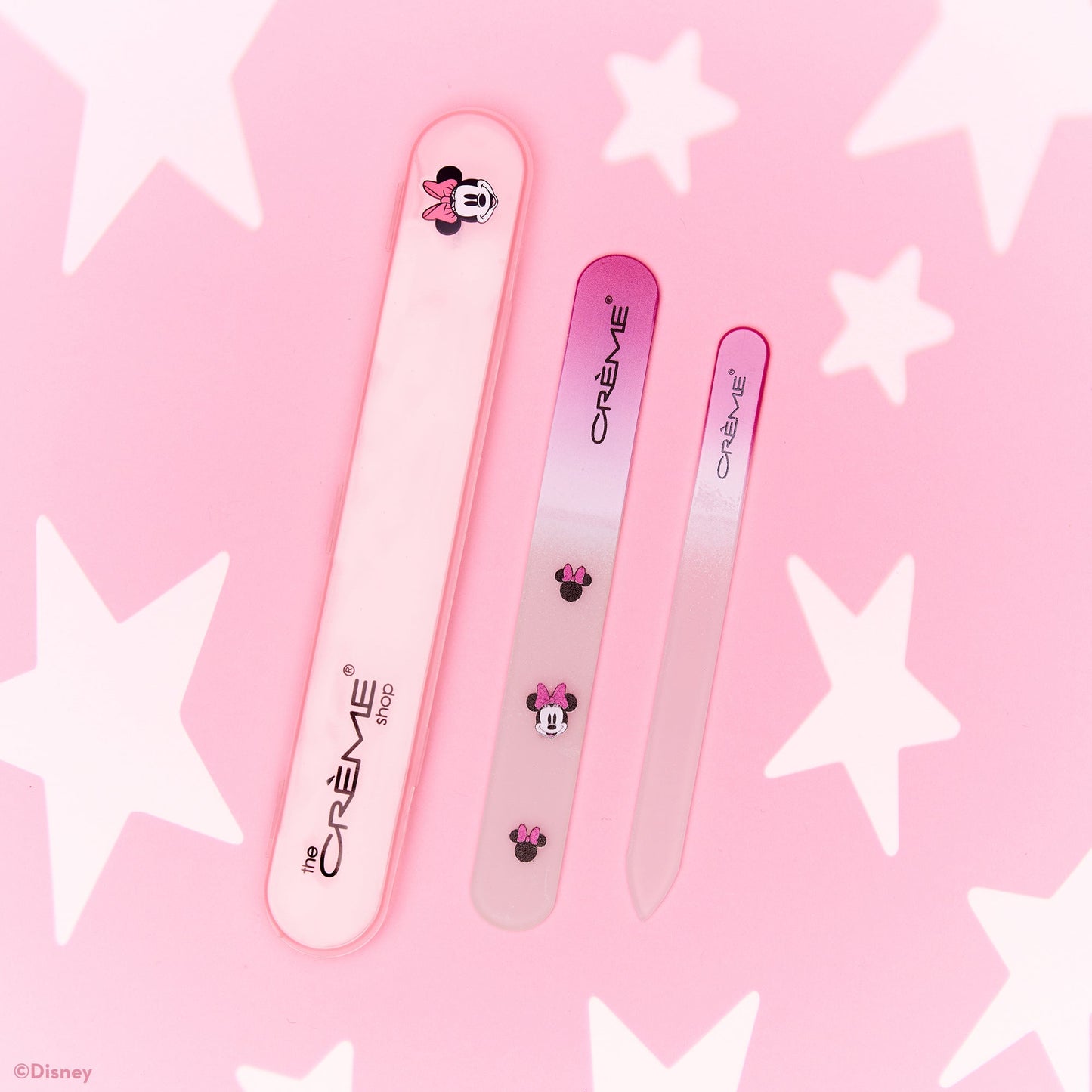 Minnie Mouse Crystal Nail File Duo with Travel Case Nail Files The Crème Shop x Disney