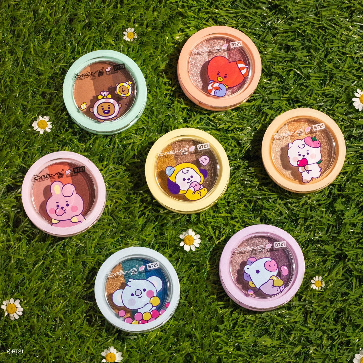 The Crème Shop | BT21 BABY: Eyeshadow Trio Complete Collection Bundles The Crème Shop x BT21 BABY