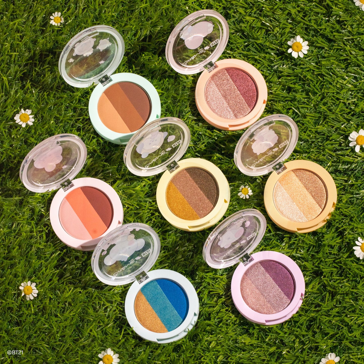 The Crème Shop | BT21 BABY: Eyeshadow Trio Complete Collection Bundles The Crème Shop x BT21 BABY