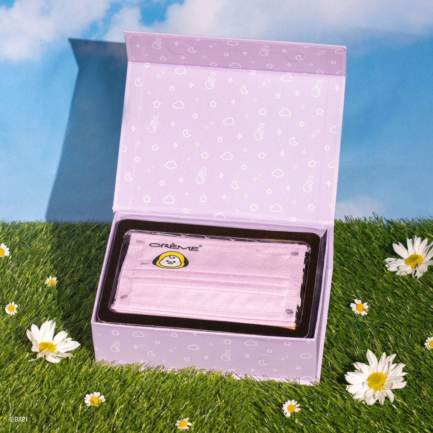 BT21 Baby Protective Face Mask Set + Collectible Box Bundles The Crème Shop x BT21 BABY