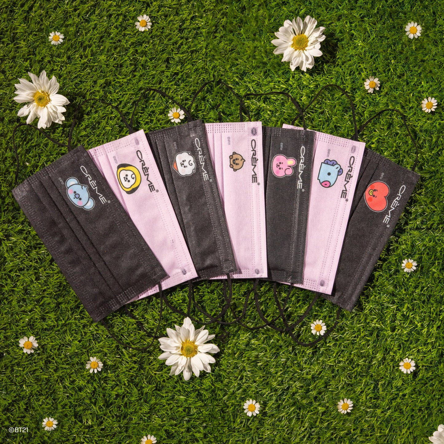 BT21 Baby Protective Face Mask Set + Collectible Box Bundles The Crème Shop x BT21 BABY