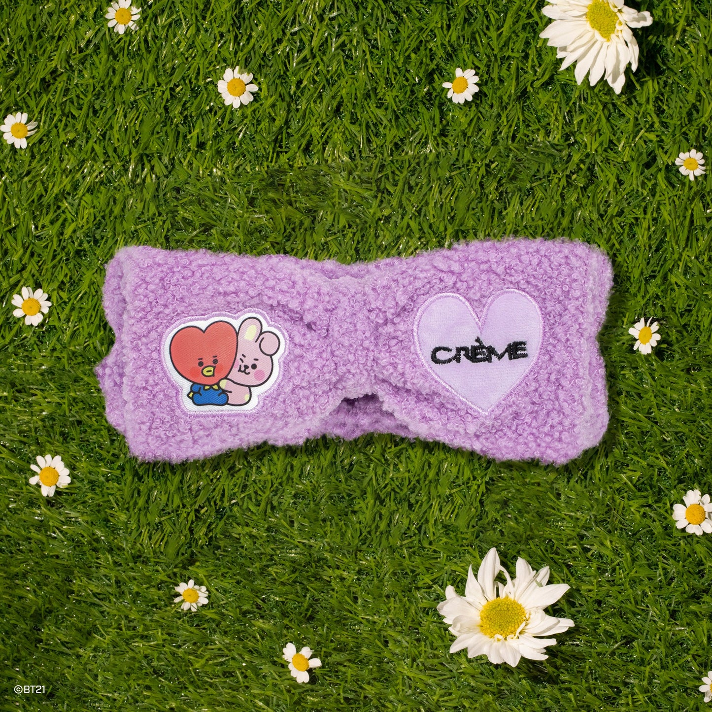 BT21 BABY Plush Spa Teddy Headyband™ - Starstruck Purple Headybands The Crème Shop x BT21 BABY