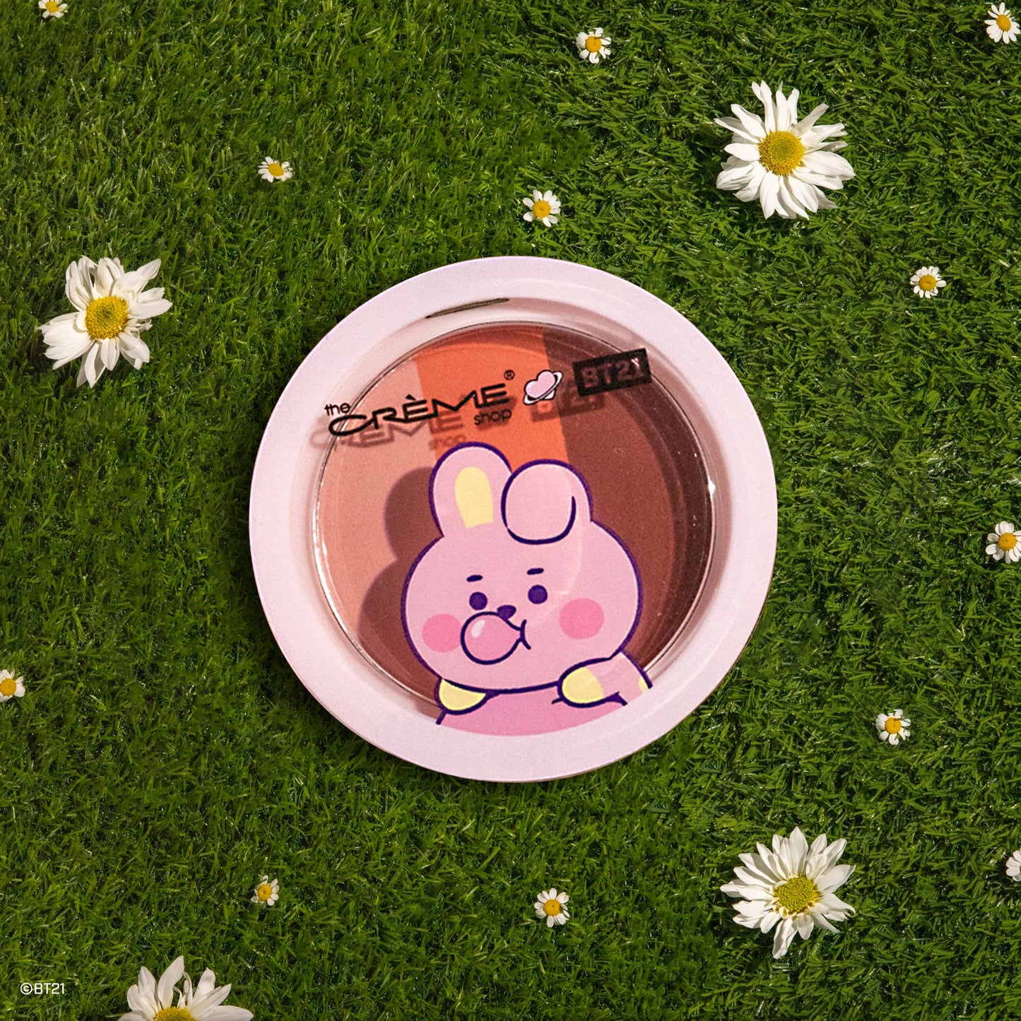 COOKY Ultra-Pigmented Eyeshadow Trio - Bubblegum Pop Eyeshadow Trio The Crème Shop x BT21 BABY