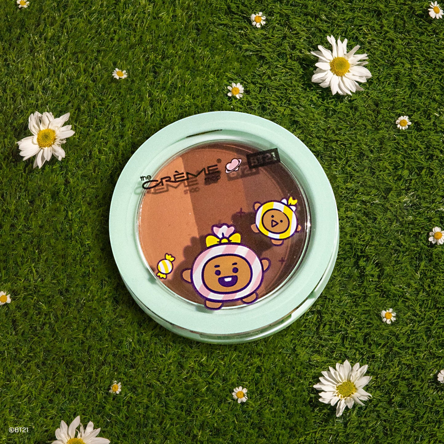 SHOOKY Ultra-Pigmented Eyeshadow Trio - Cookies & Creme Eyeshadow Trio The Crème Shop x BT21 BABY