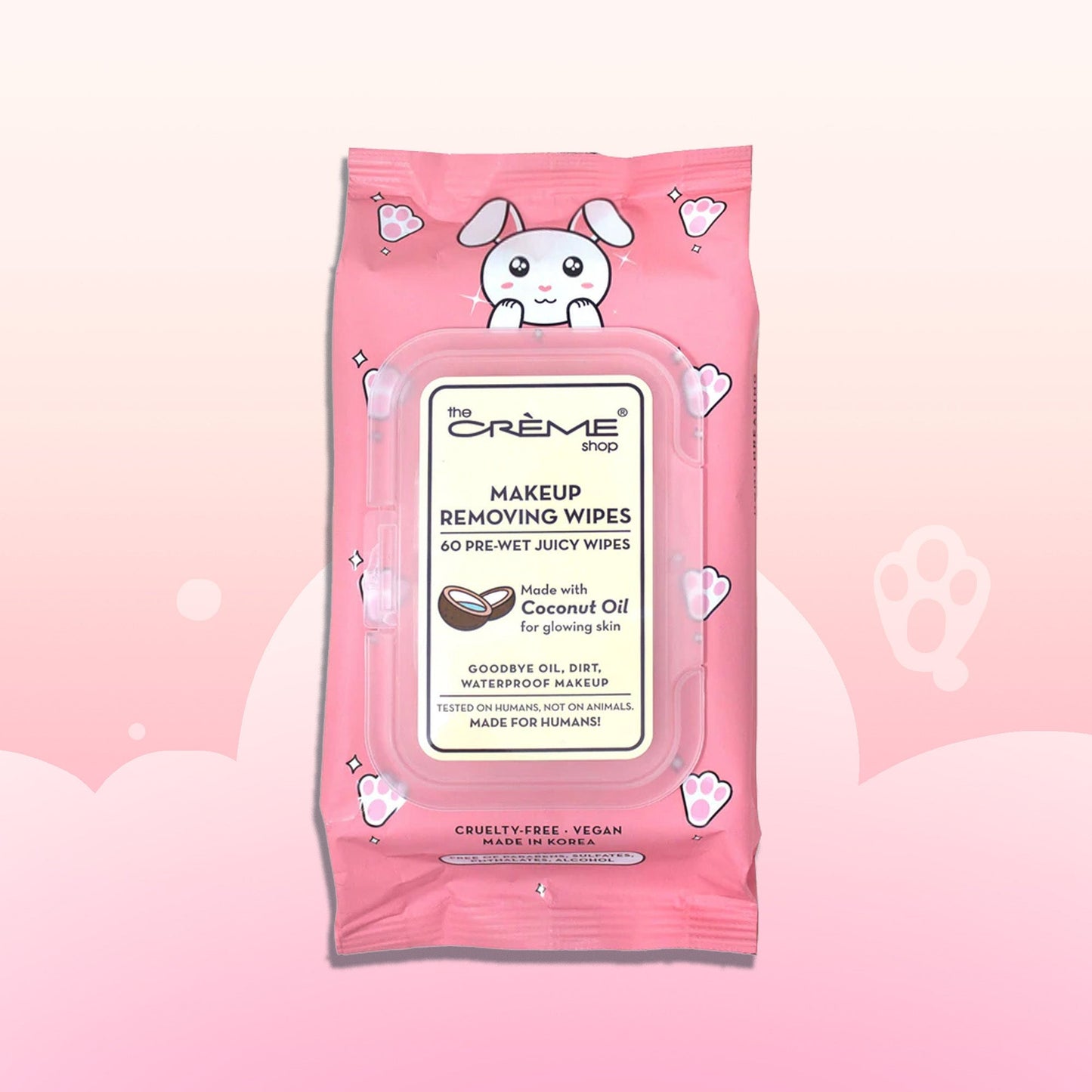 Juicy Makeup Removing Wipes | Nourishing Coconut Oil (Bunny) Towelettes The Crème Shop