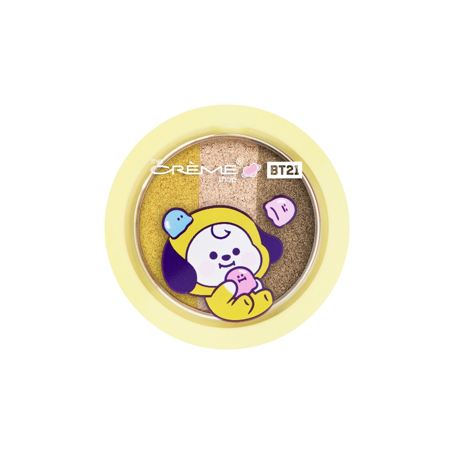 CHIMMY Ultra-Pigmented Eyeshadow Trio - Banana Taffy Eyeshadow Trio The Crème Shop x BT21 BABY