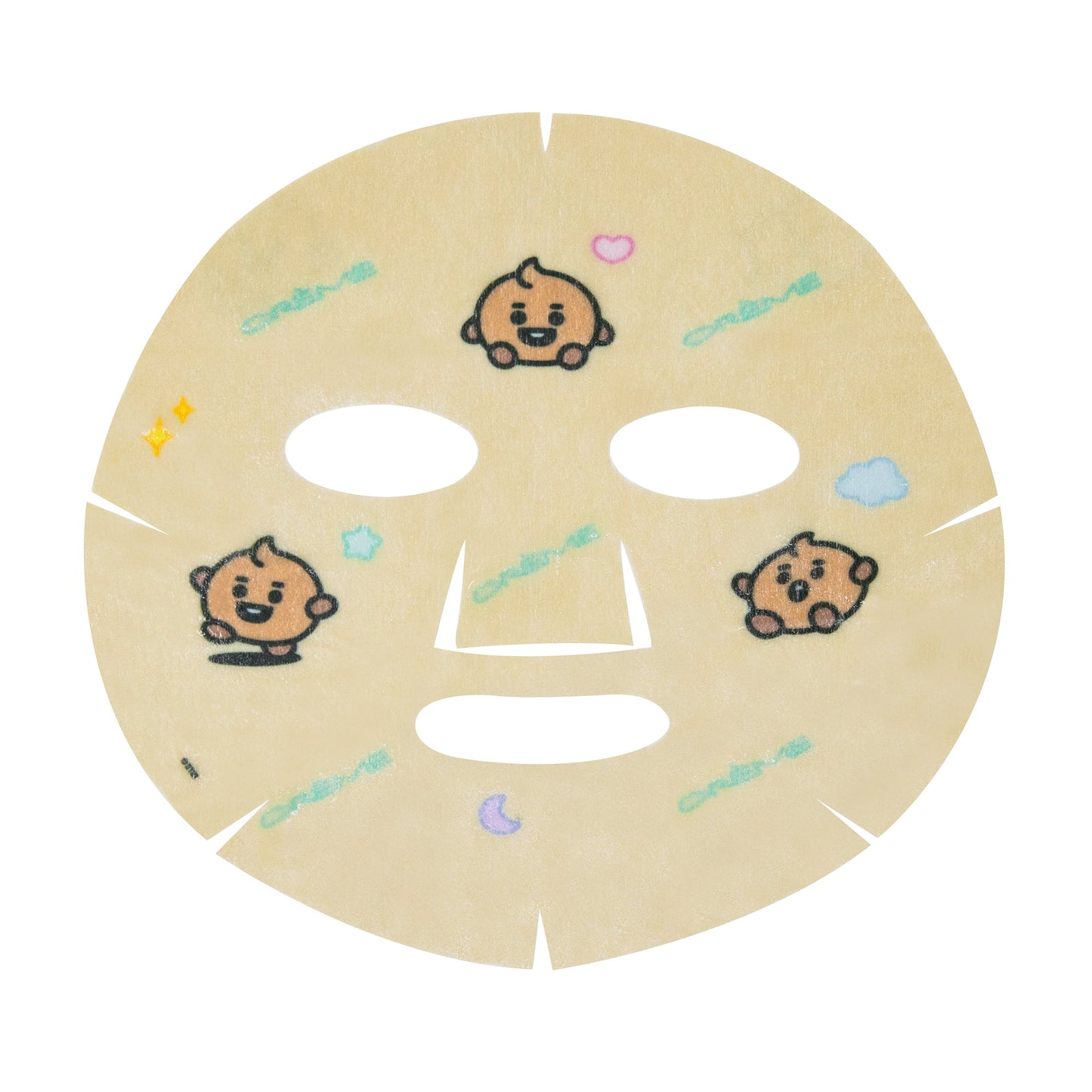 CLEAR Like Baby SHOOKY Printed Essence Sheet Mask (Retinol, Marine Algae, Grape Seed Oil) Sheet masks The Crème Shop x BT21 BABY