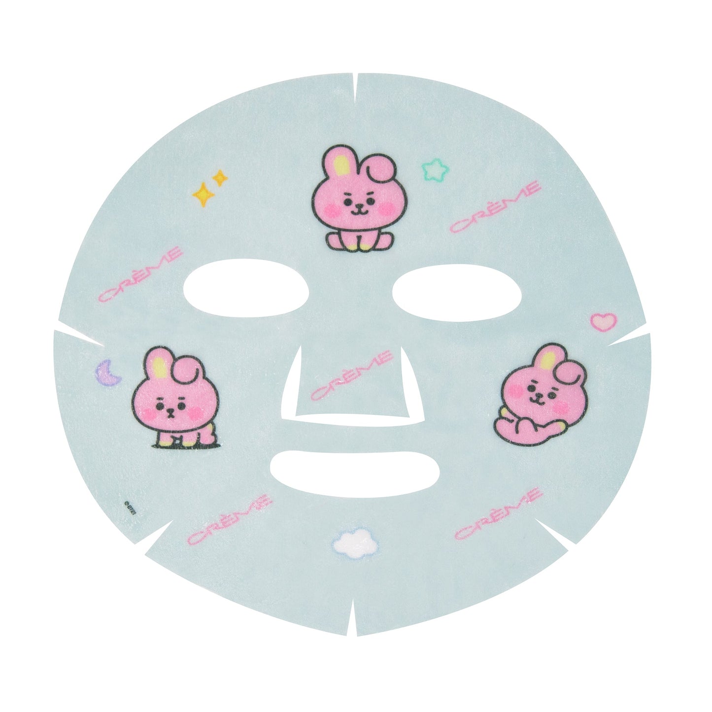 FLAWLESS Like Baby COOKY Printed Essence Sheet Mask (Squalane, Xylitol, Peach Ceramides) Sheet masks The Crème Shop x BT21 BABY