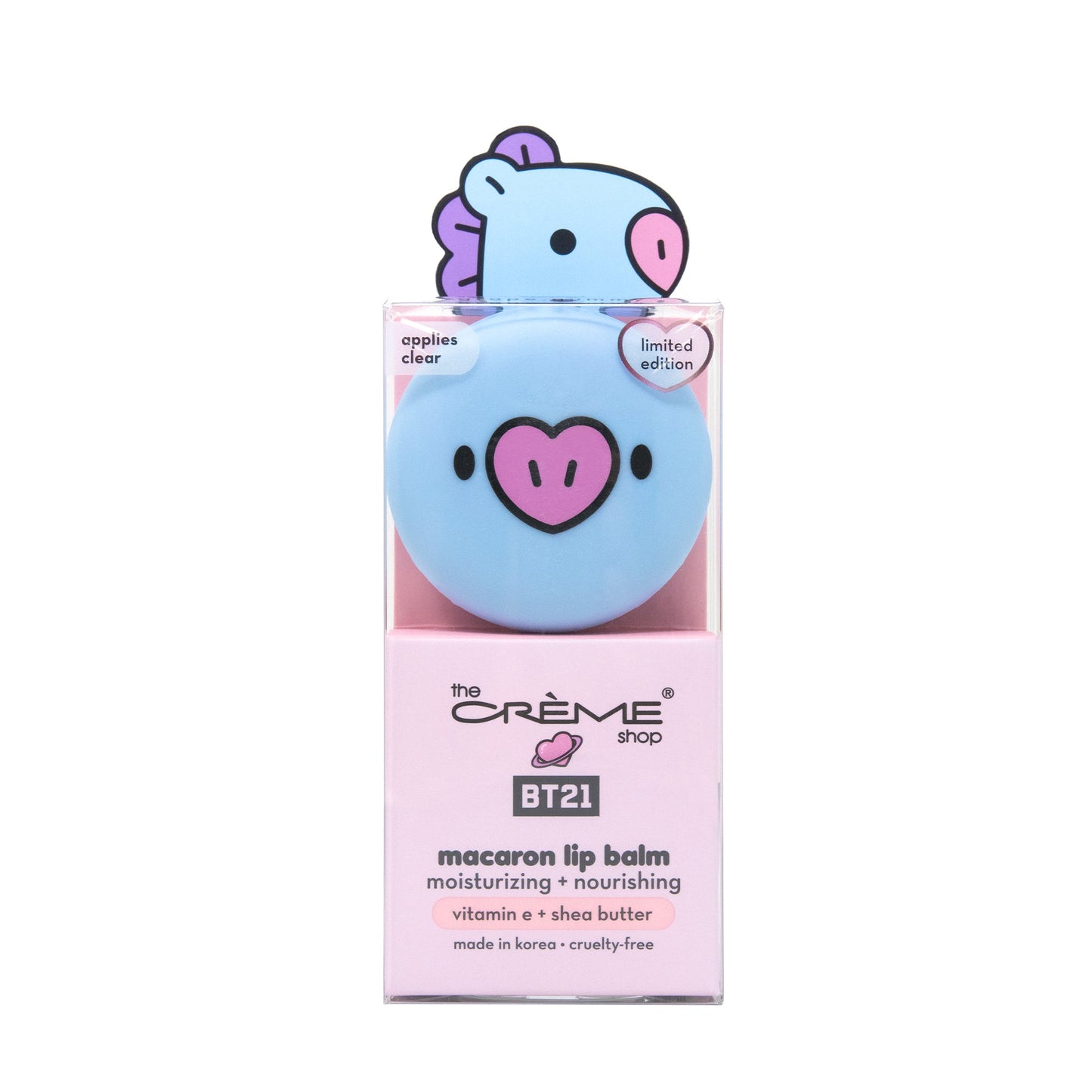 MANG Macaron Lip Balm - Grape Gummy (Clear) Lip Balms The Crème Shop x BT21 BABY