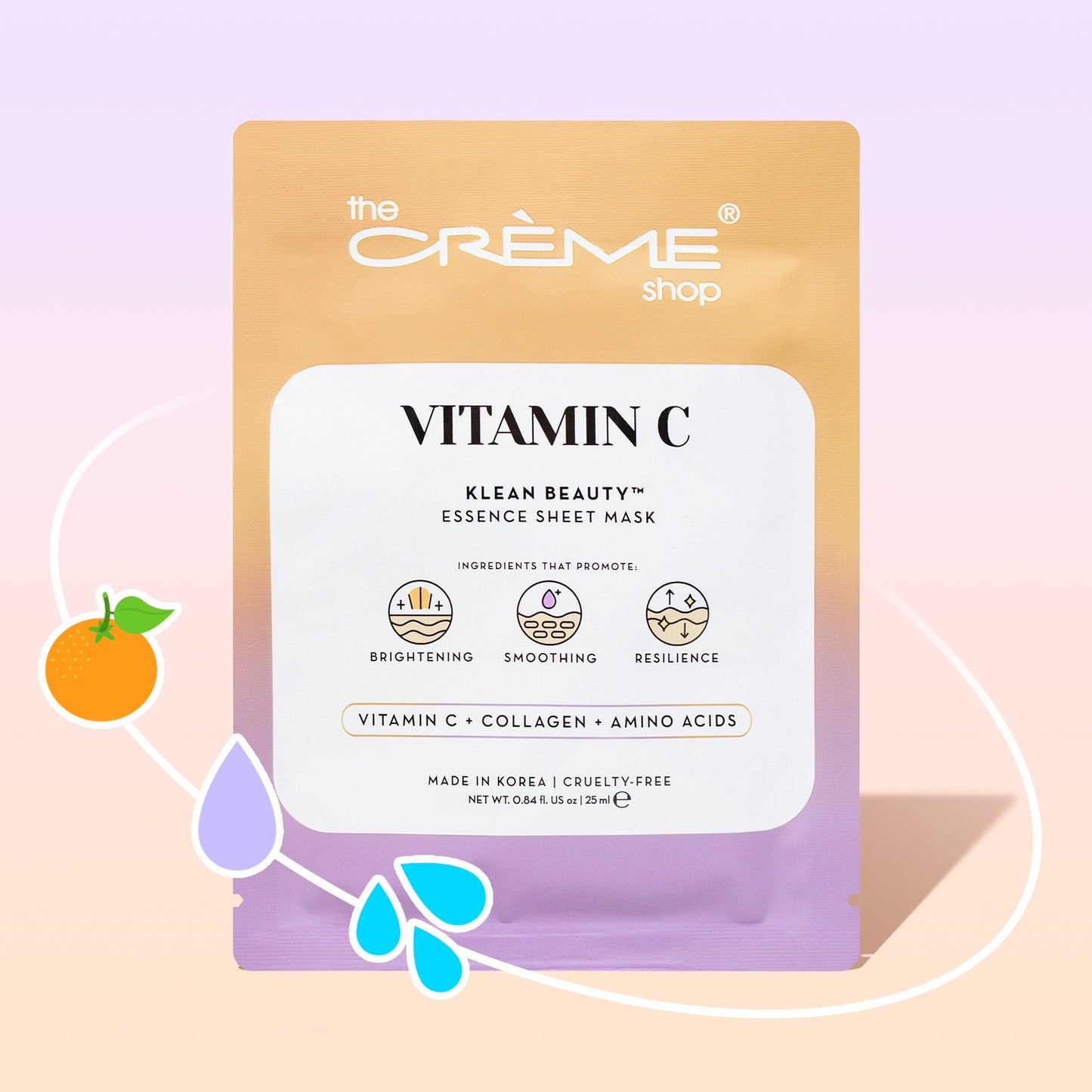 VITAMIN C Klean Beauty™️ Essence Sheet Mask Sheet masks The Crème Shop Single