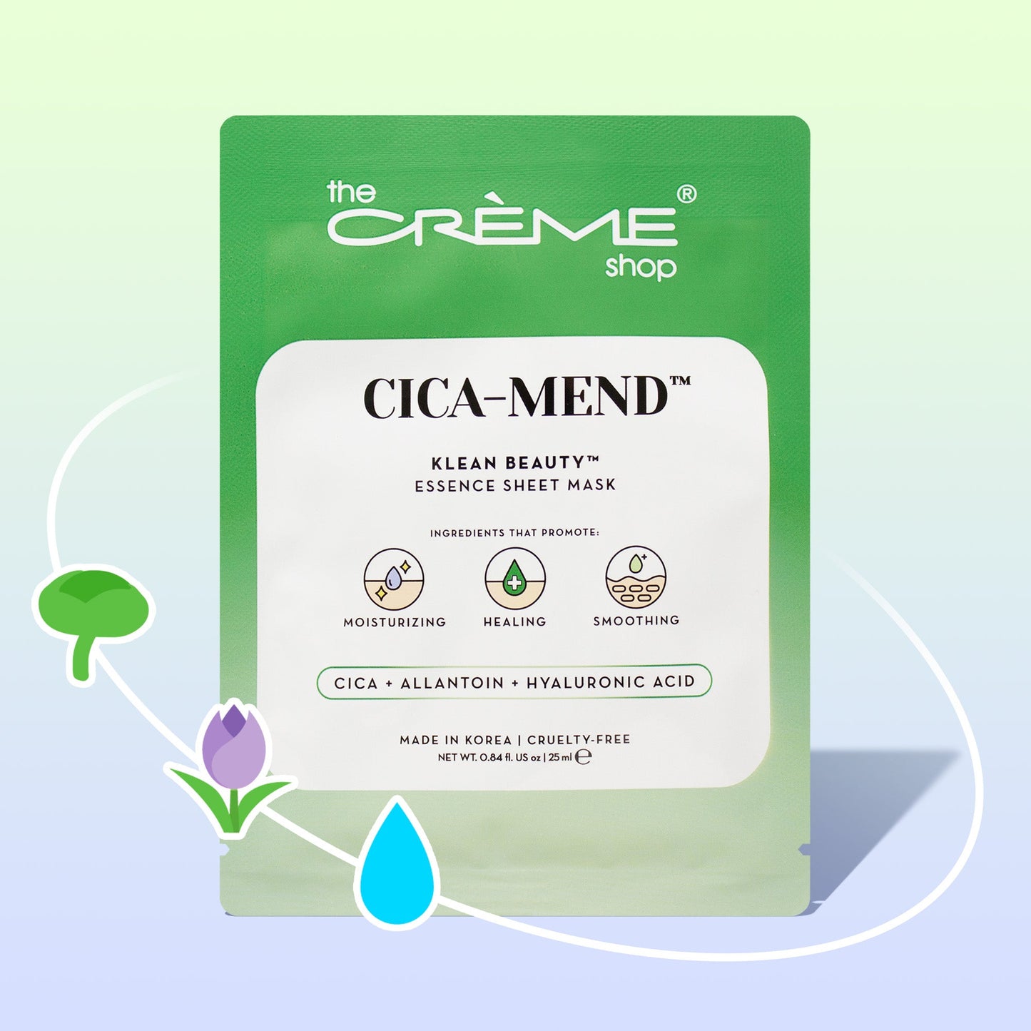CICA-MEND™️ Klean Beauty™️ Essence Sheet Mask Sheet masks The Crème Shop Single