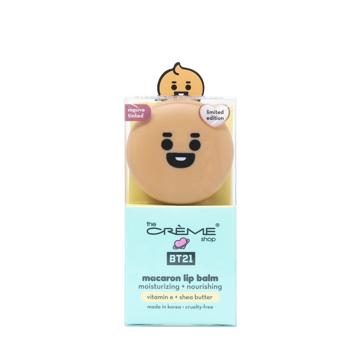 SHOOKY Macaron Lip Balm - Brown Sugar Milk Tea (Mauve Tinted) Lip Balms The Crème Shop x BT21 BABY